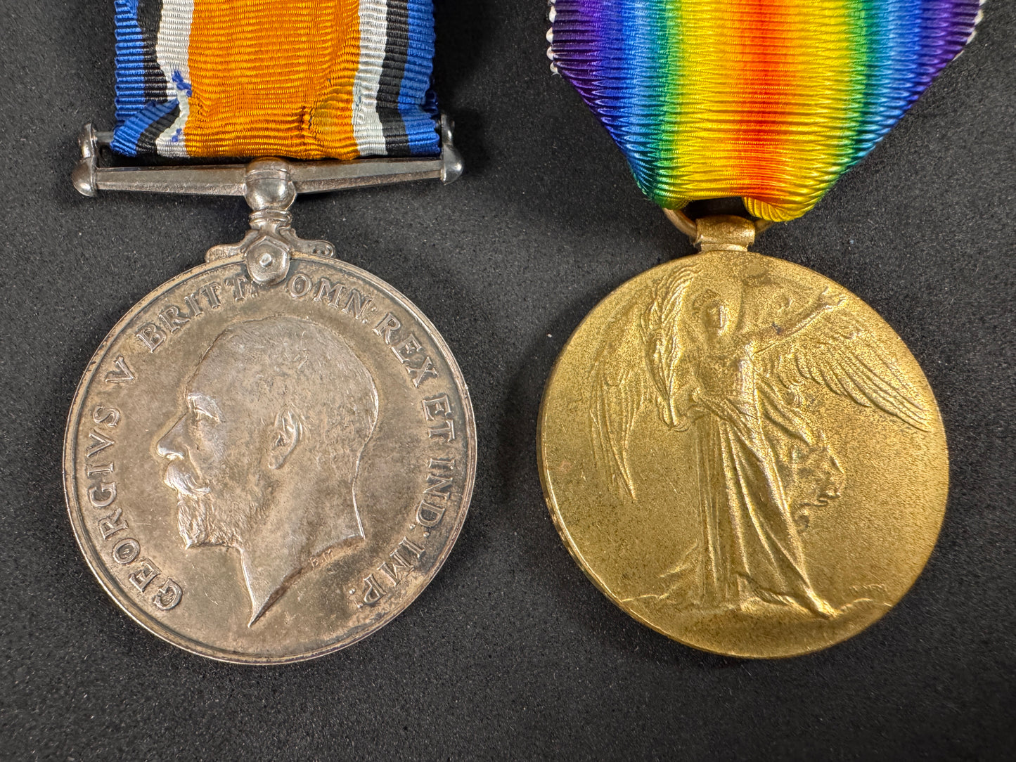 Photo 2 of WW1 British War Medals East Yorkshire Regiment - collectible militaria item