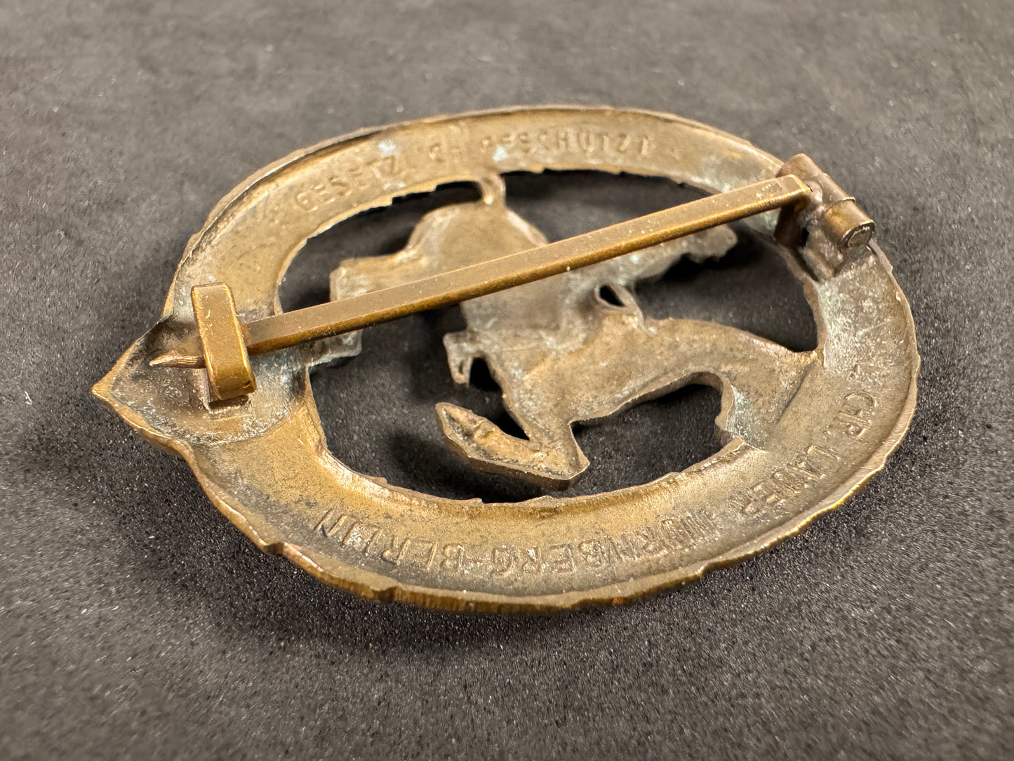 Photo 3 of Third Reich German Horsemanship Badge - Original WW2 Era Equestrian Award - collectible militaria item