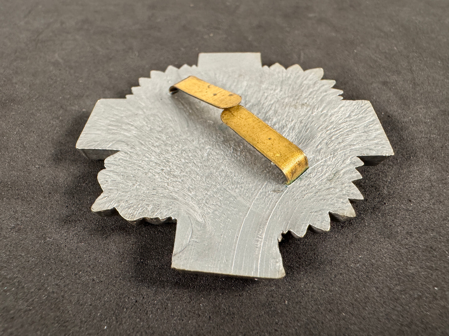 Photo 3 of WW2 British Army Highland Light Infantry Plastic Economy Cap Badge - collectible militaria item