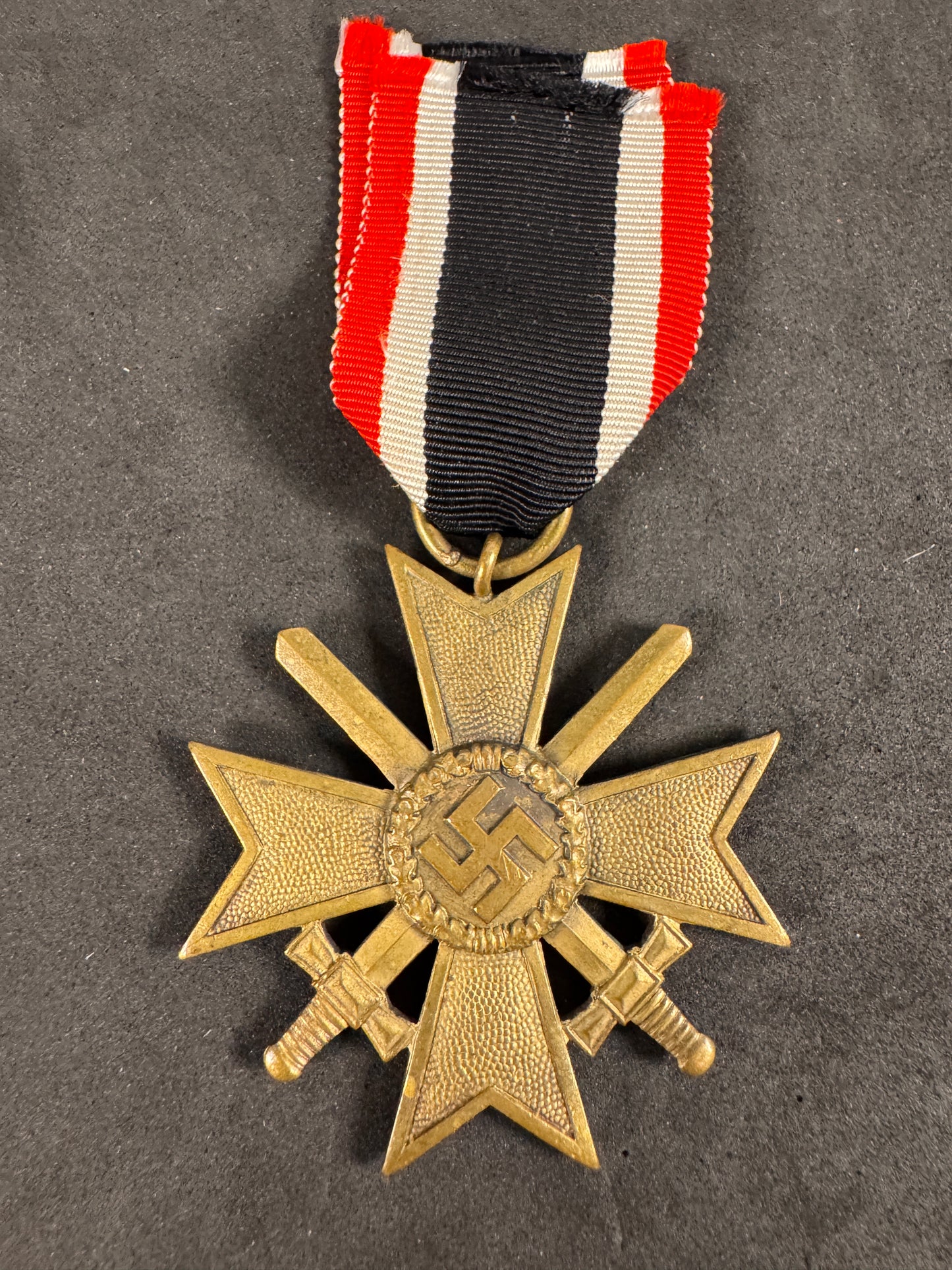 Photo 2 of WW2 German War Merit Cross 2nd Class with Swords - Maker Mark 93 - collectible militaria item