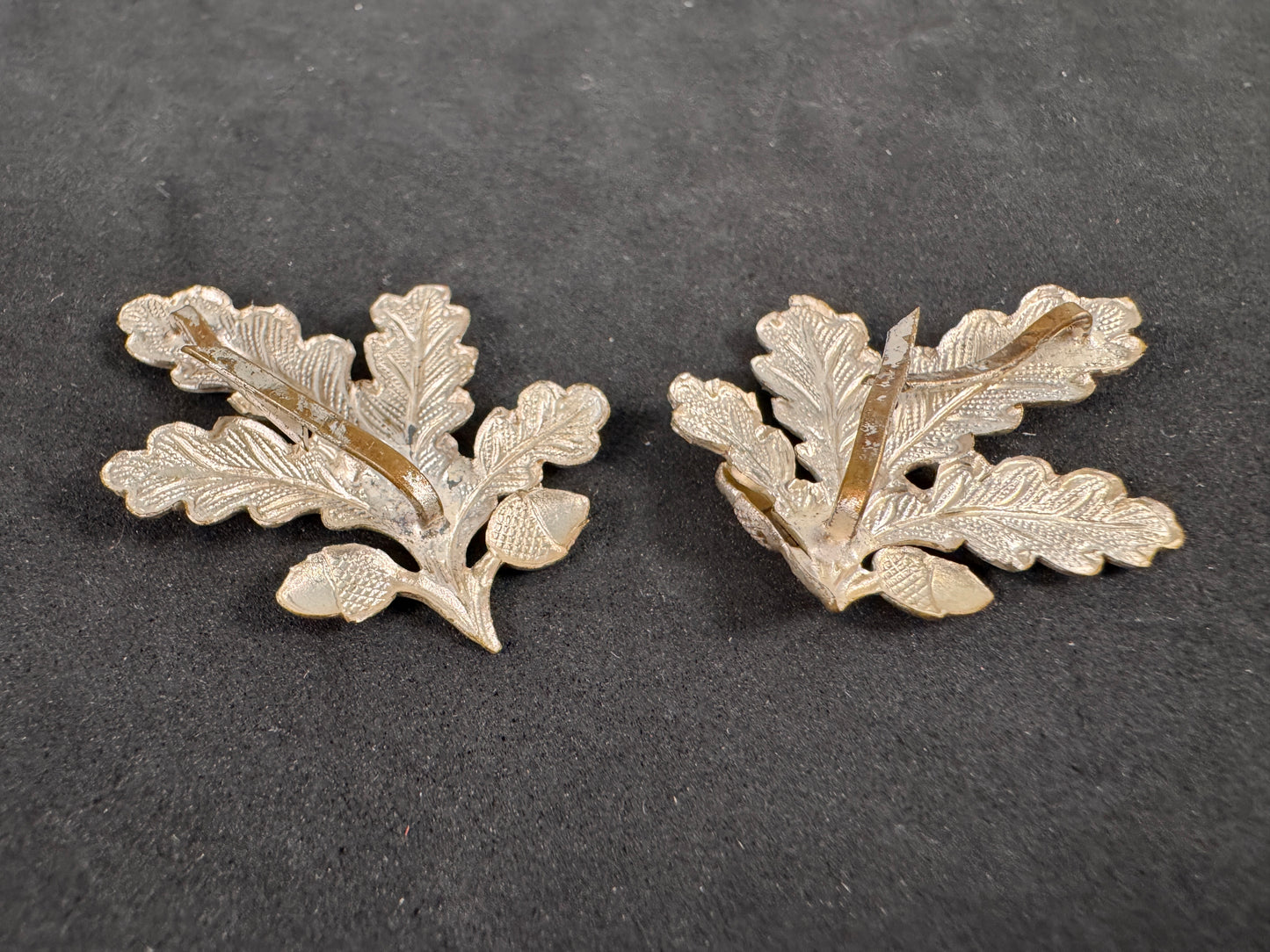 German Freikorps Silver Oakleaf Collar Badges (Pair)