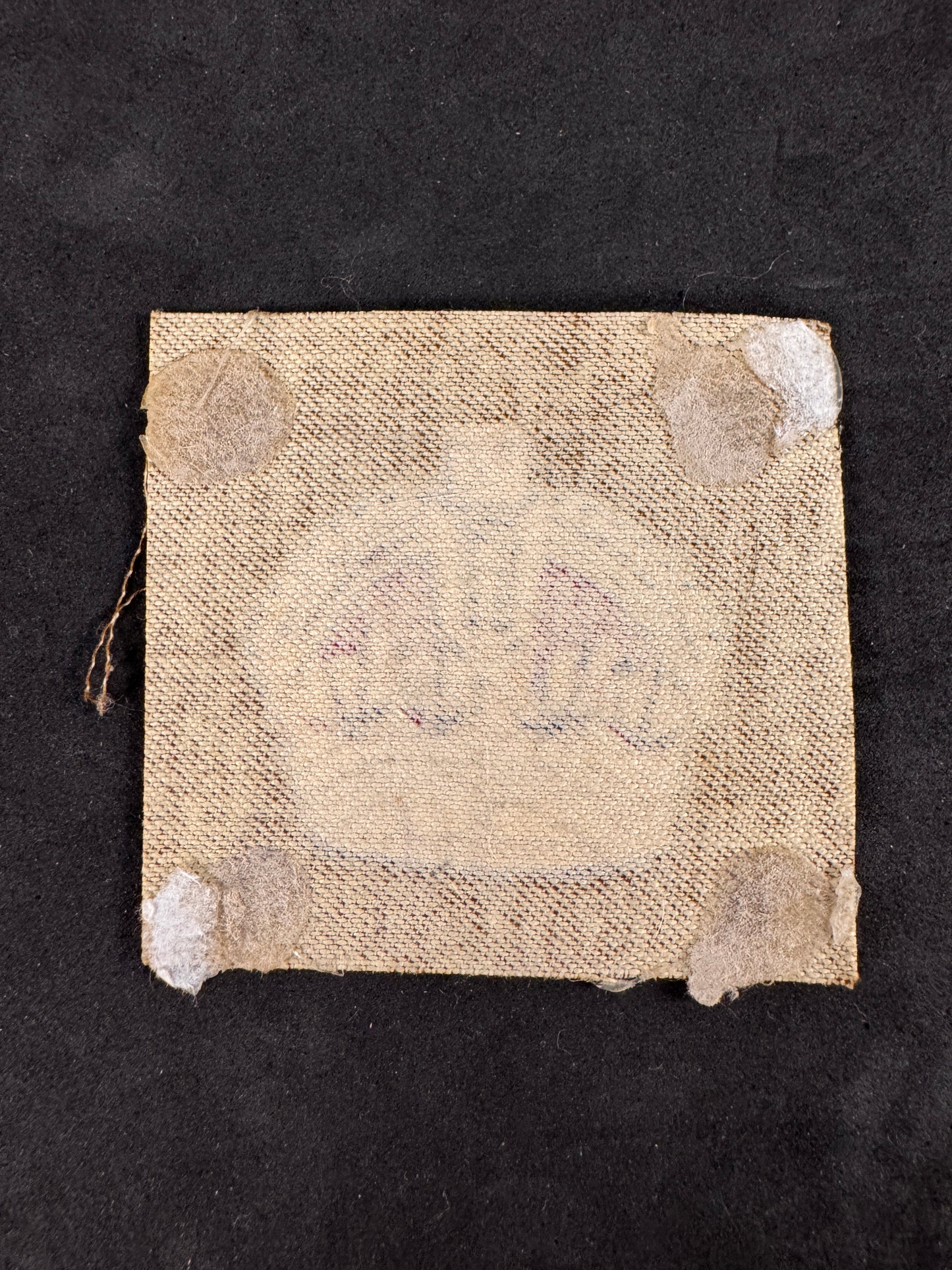 Photo 2 of WW2 British Army Warrant Officer 3rd Class Printed Rank Badge - collectible militaria item