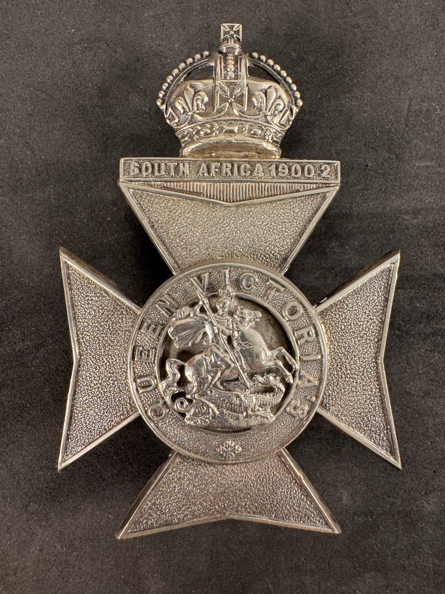 Photo 1 of Edwardian British Officer’s Belt Plate Badge - Queen Victoria’s Rifles - Hobson & Sons - collectible militari