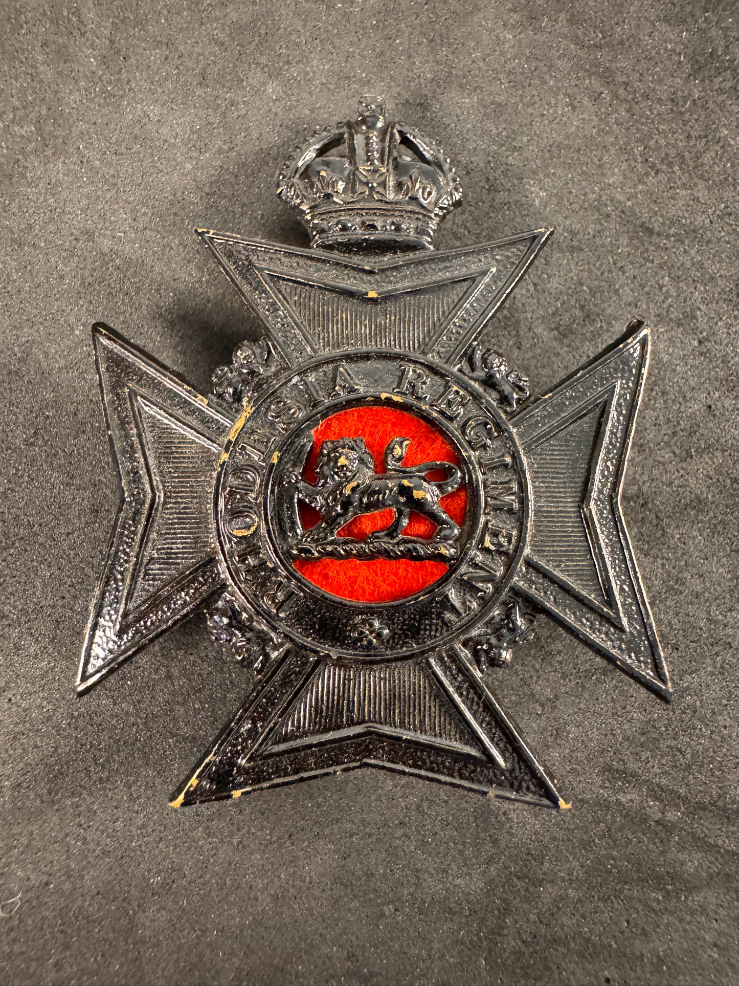 Photo 1 of WW2 Rhodesia Regiment Cap Badge - British Colonial - collectible militaria item