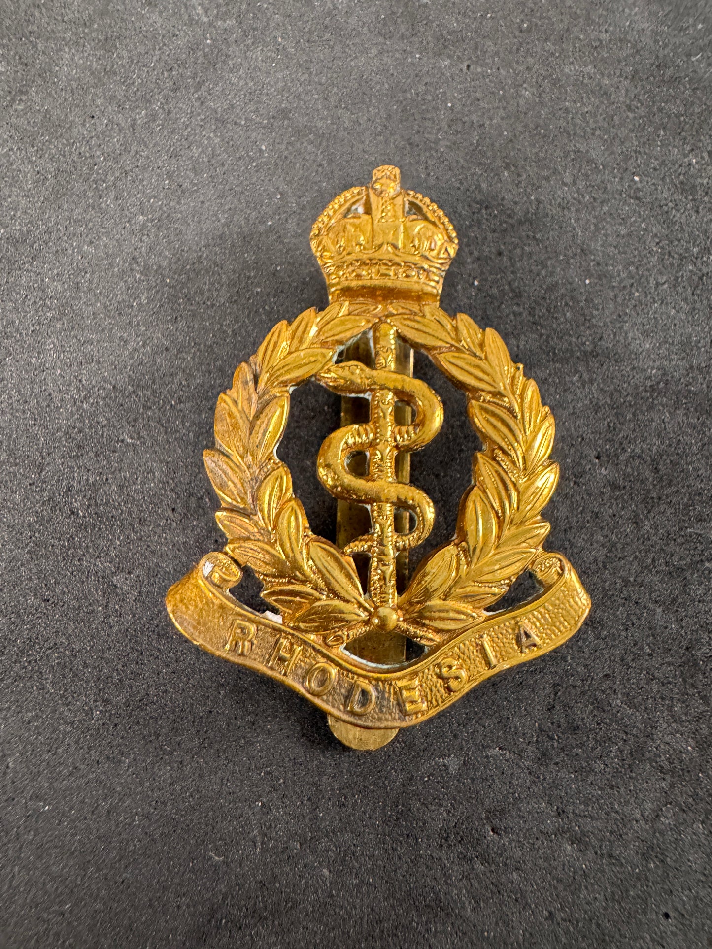Photo 1 of Rhodesia Army Medical Corps Cap Badge - collectible militaria item