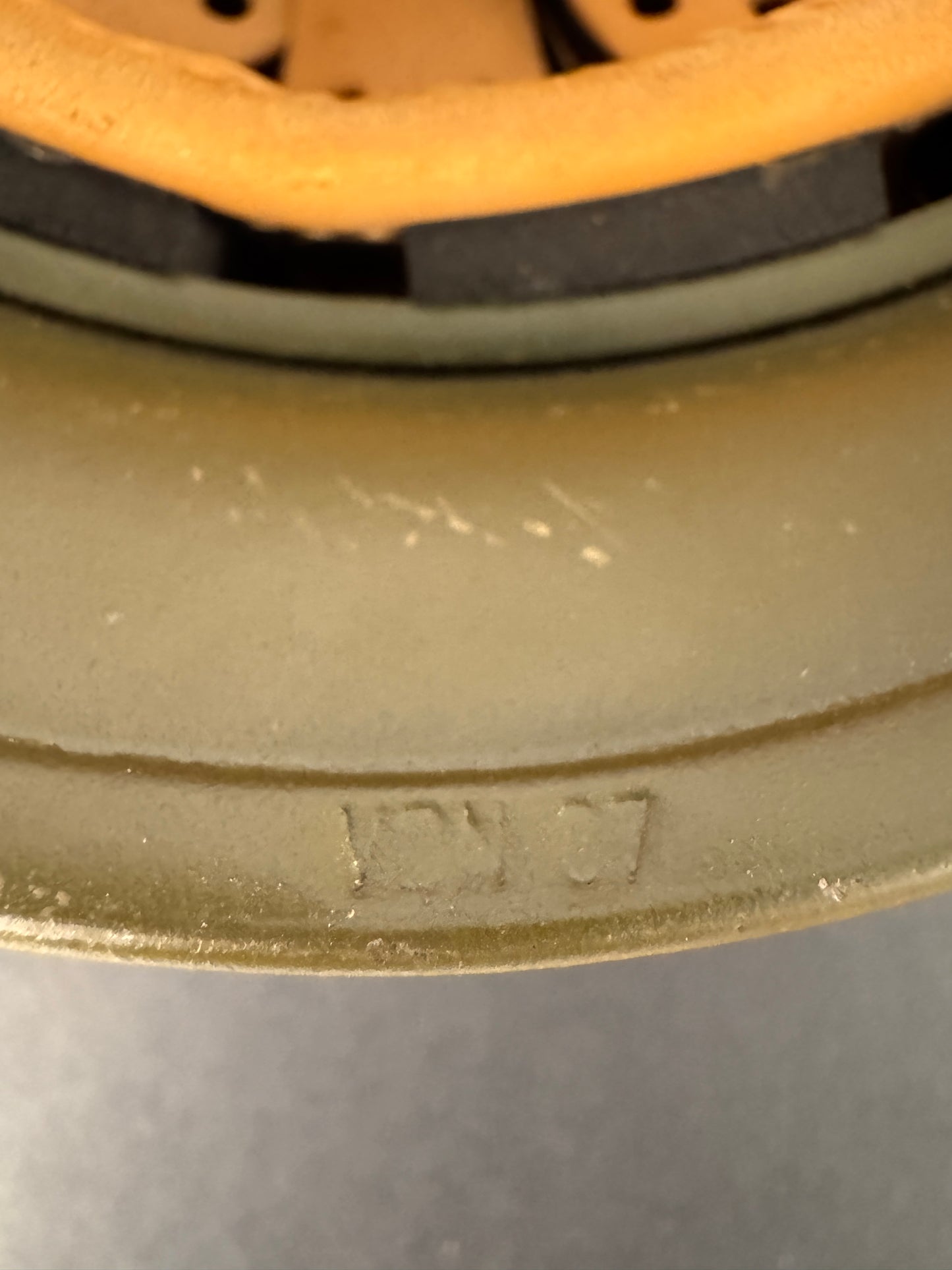 West German M1A1 LL/M71 paratrooper combat helmet