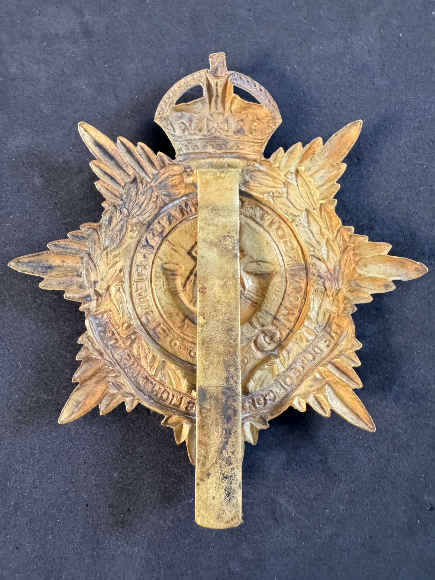 Image of product: british army duke of cornwalls light infantry valise badge 1920s