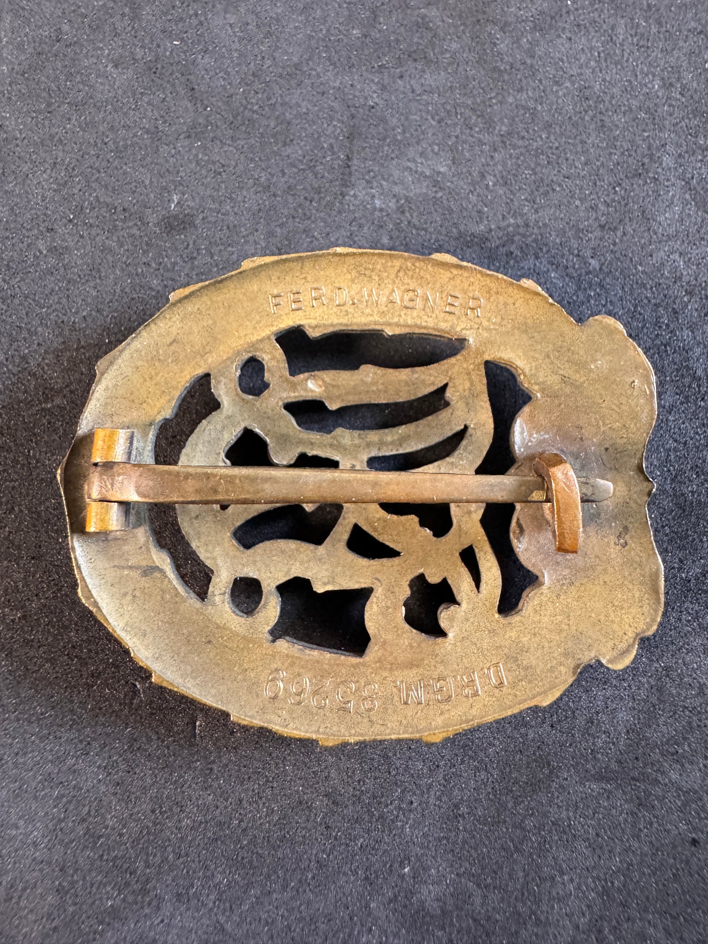 Image of product: ww2 german drl sports badge bronze grade ferdinand wagner