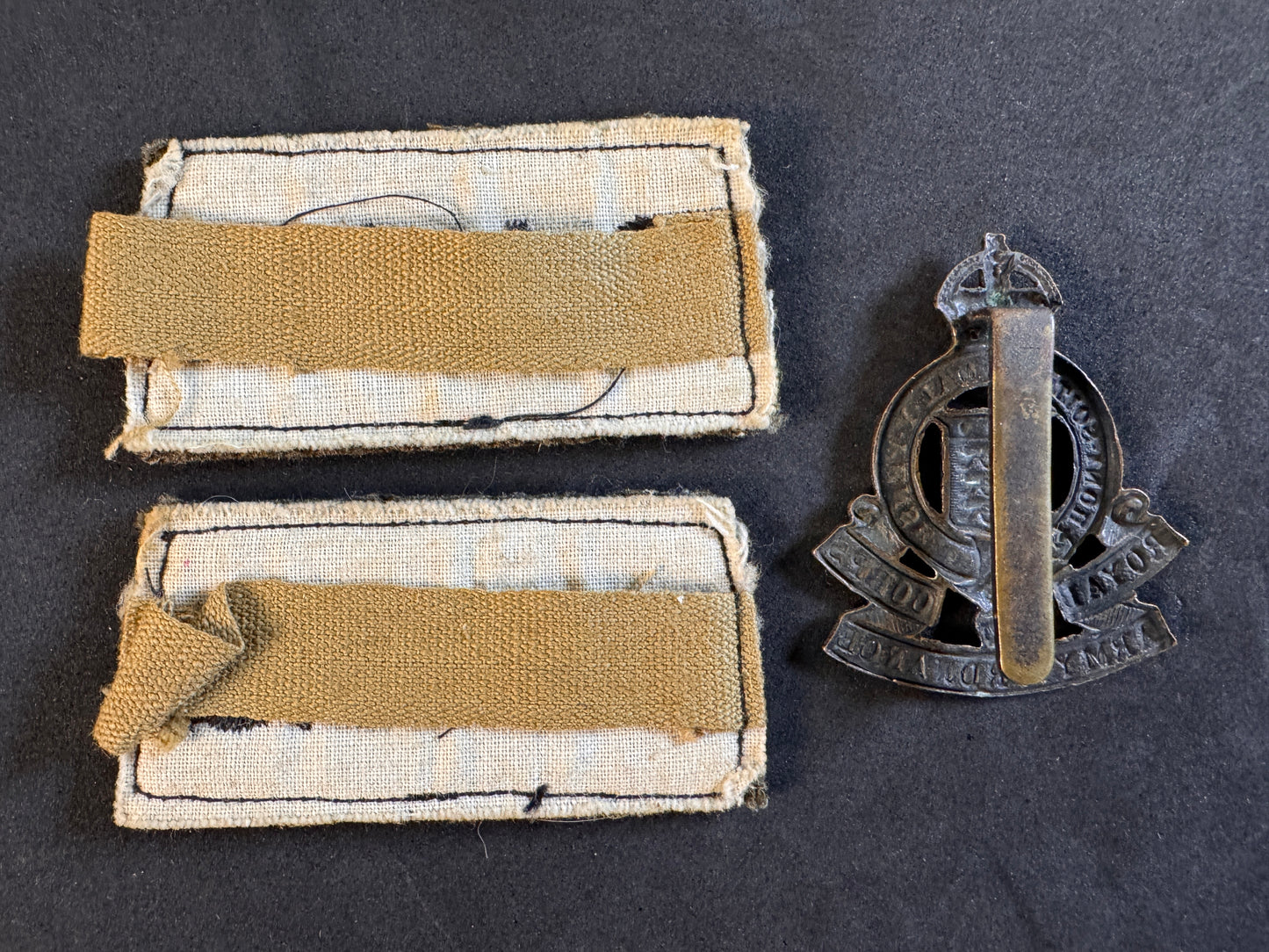 Image of product: ww2 british royal army ordnance corps insignia badges