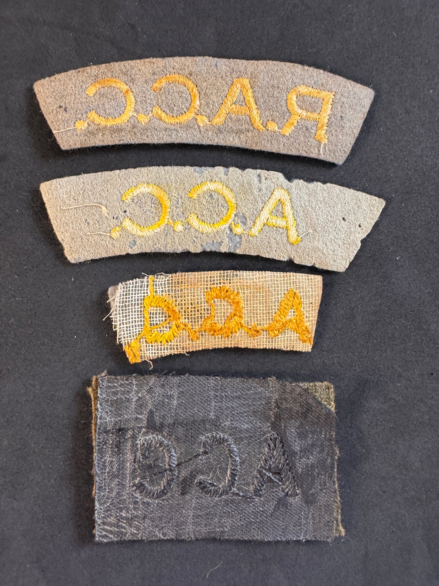 Image of product: ww2 british army catering corps cloth shoulder titles acc