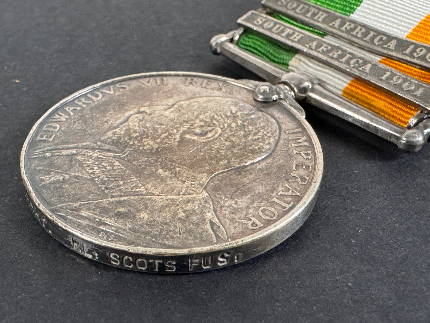 Image of product: kings south africa medal 1901 1902 royal scots fusiliers boer war
