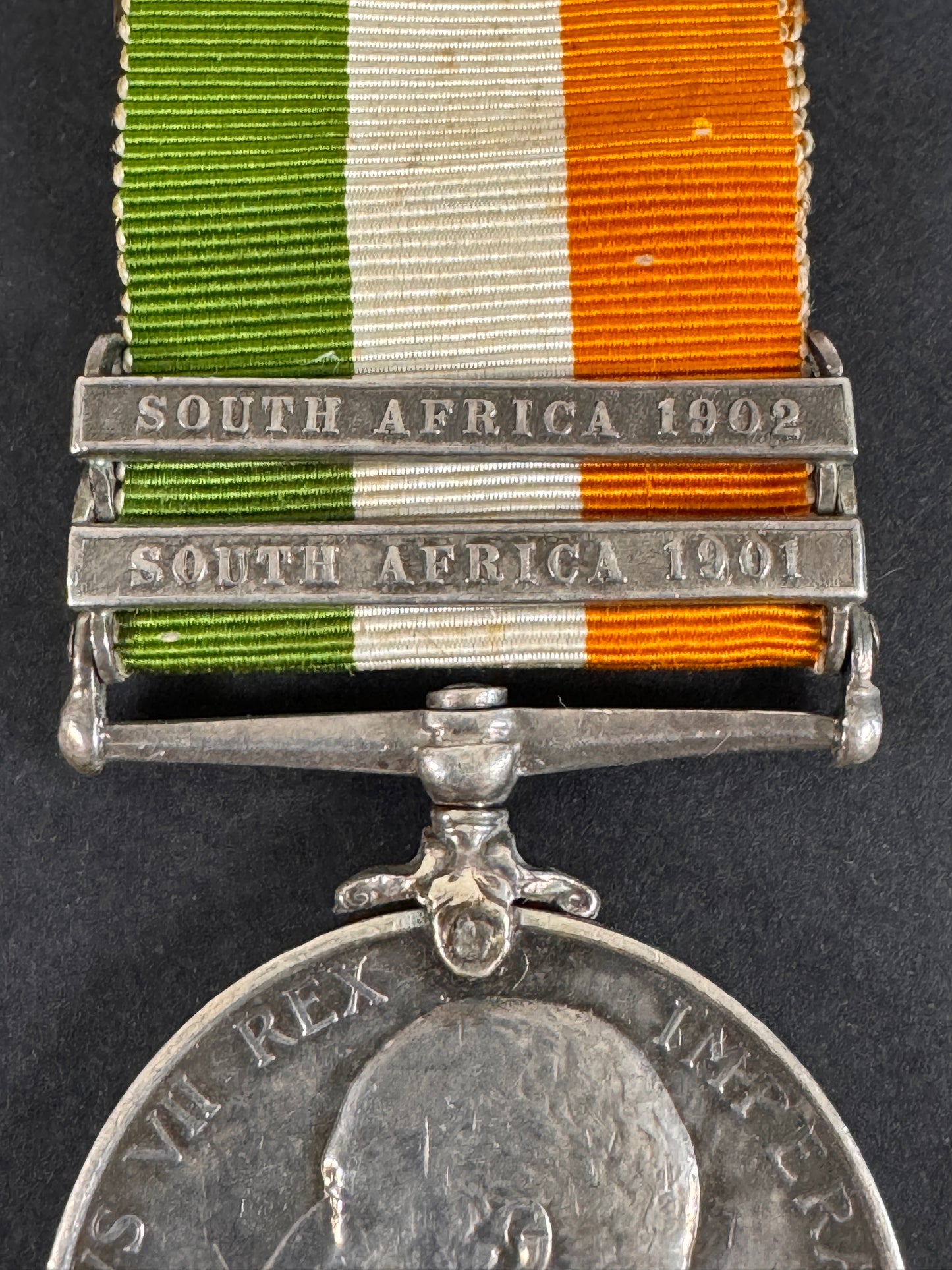 Image of product: kings south africa medal 1901 1902 hampshire regiment boer war
