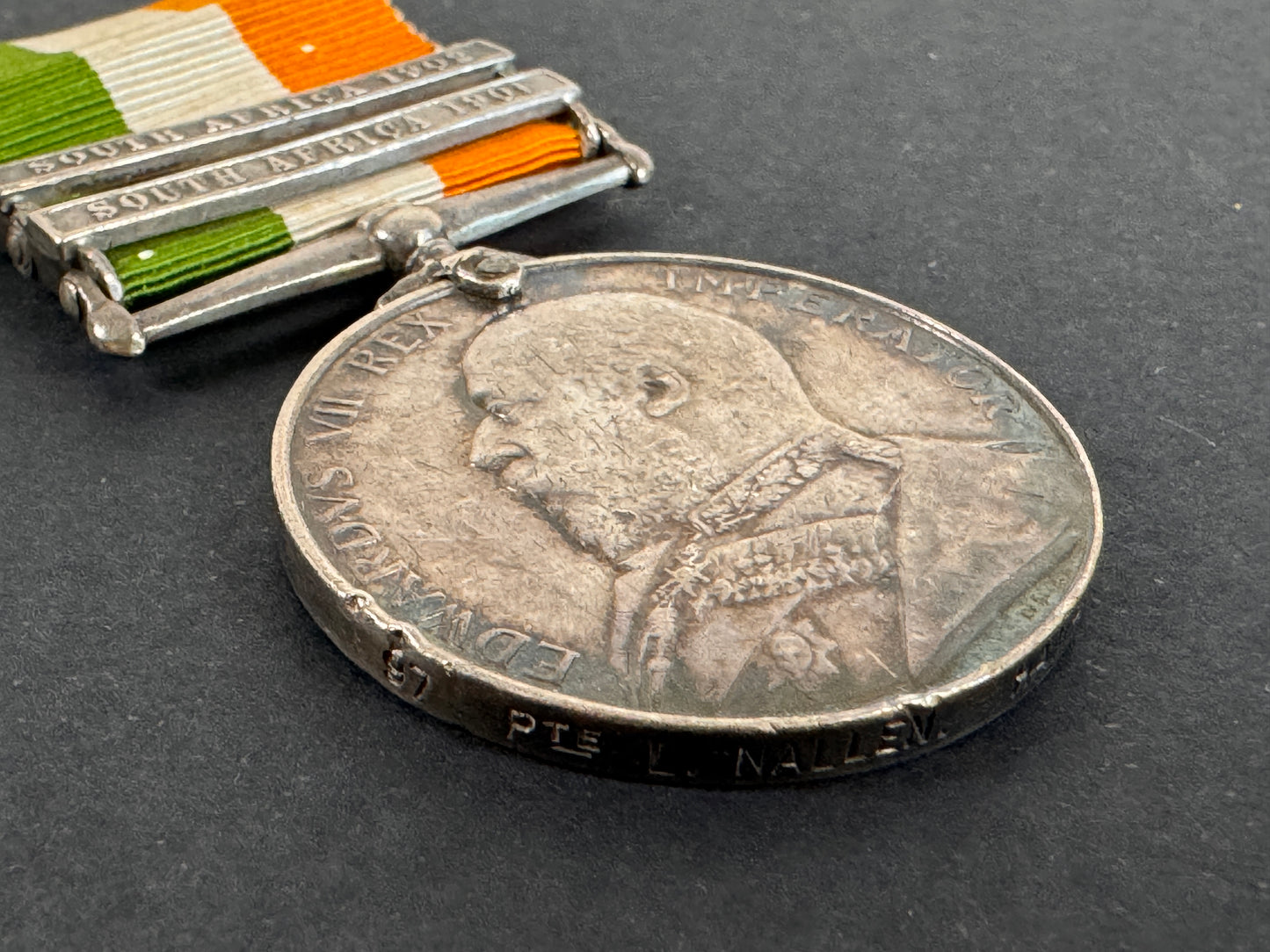 Image of product: kings south africa medal 1901 1902 hampshire regiment boer war