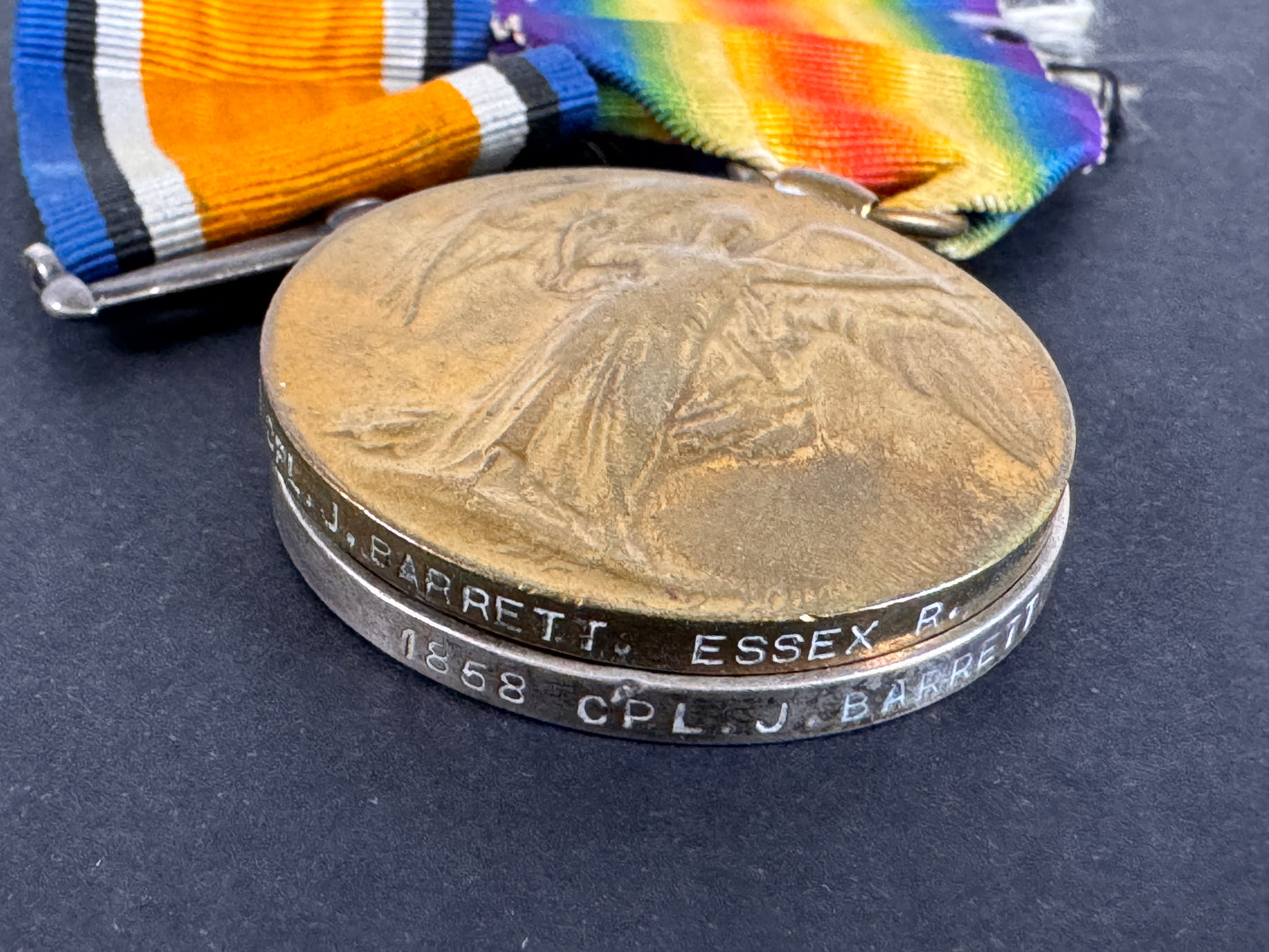 Image of product: ww1 british war medals essex regiment machine gun corps