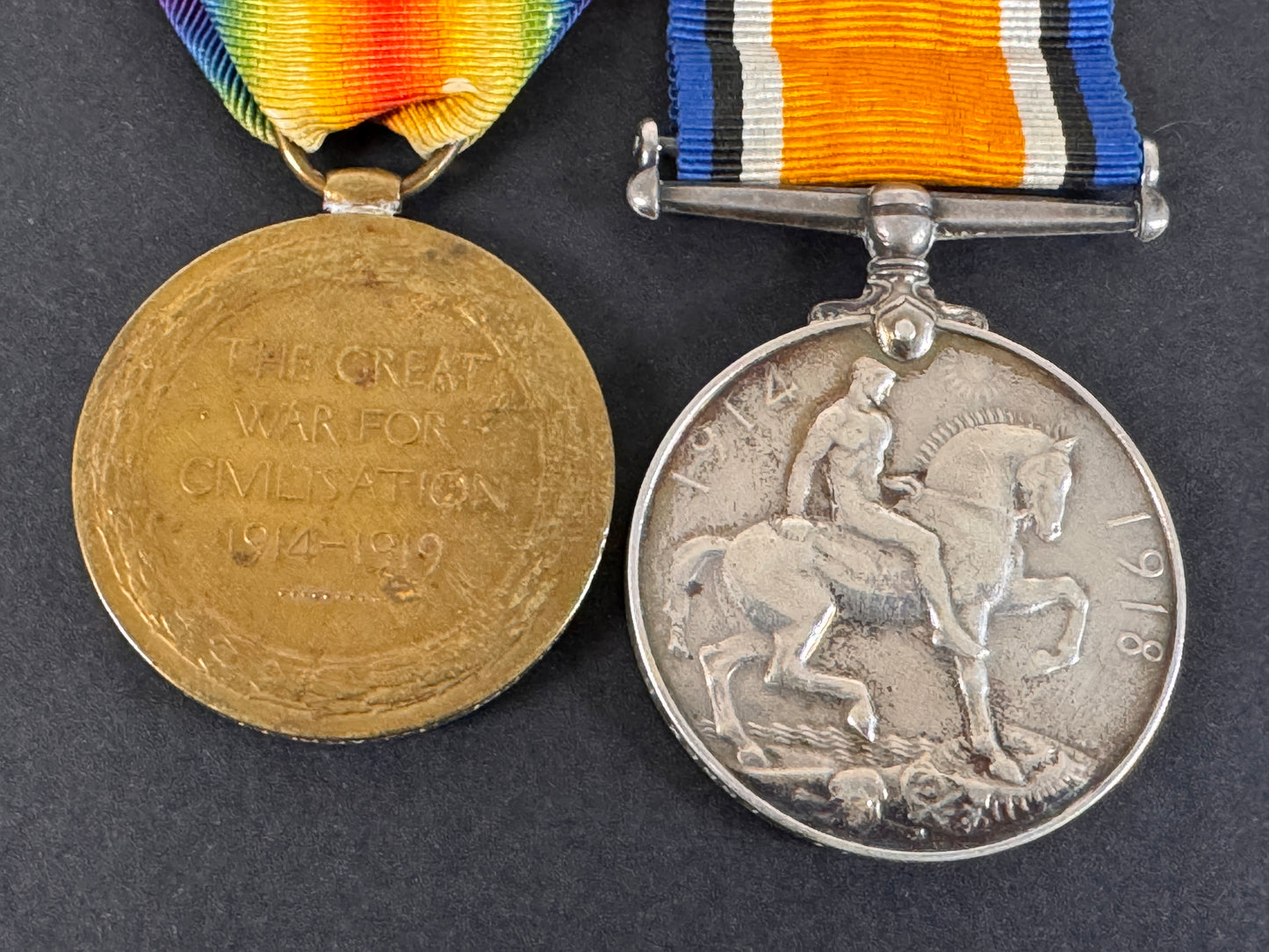 Image of product: ww1 british war medals essex regiment machine gun corps