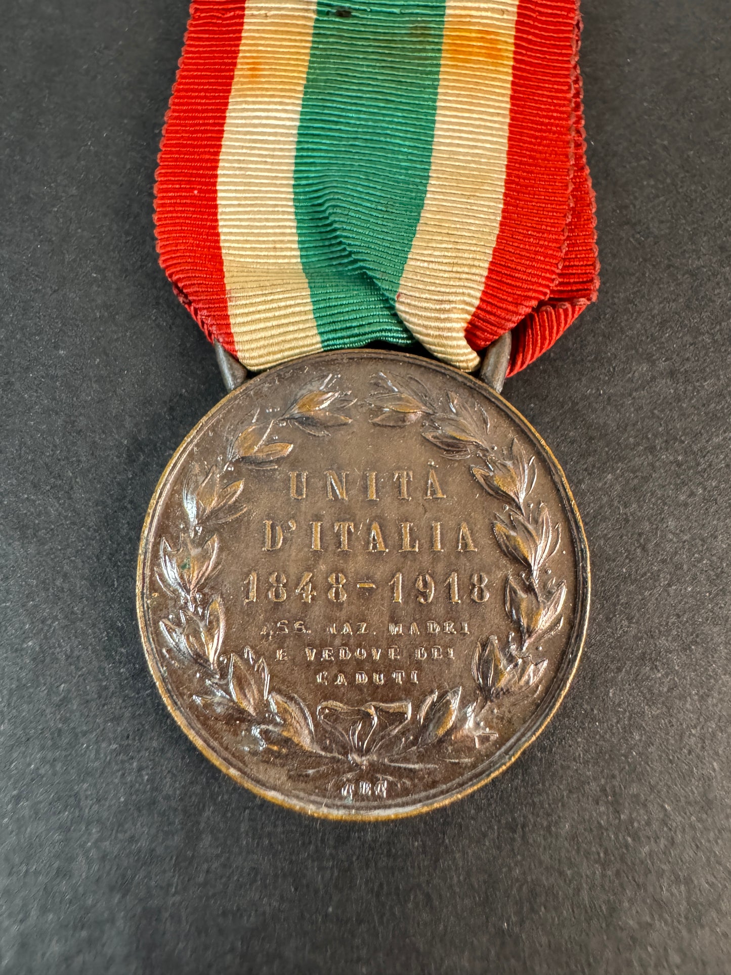 Image of product: italian unification medal 1848 1918 for mothers and widows