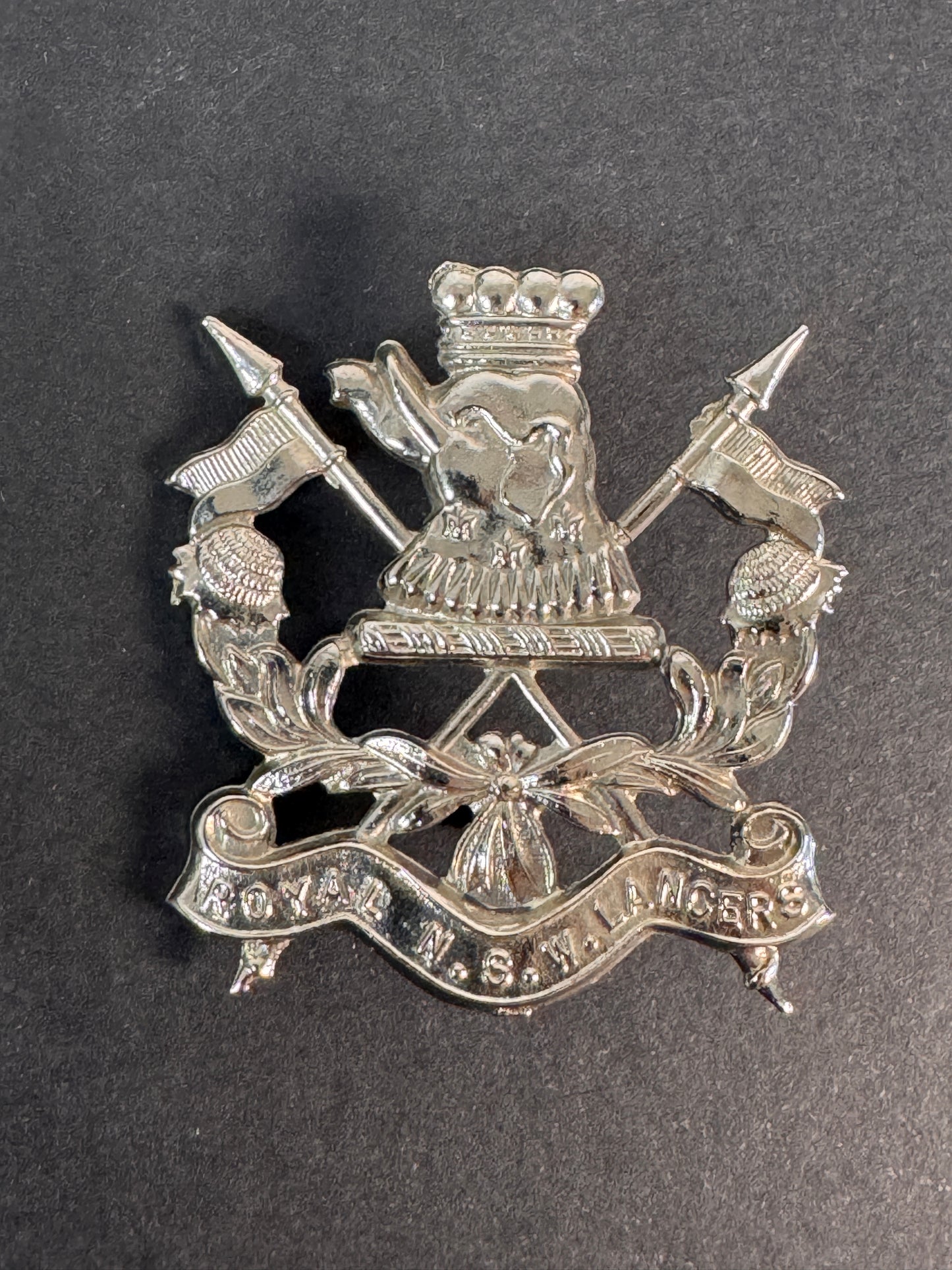 Image of Australian Army Royal New South Wales Lancers Cap Badge - Swann & Hudson