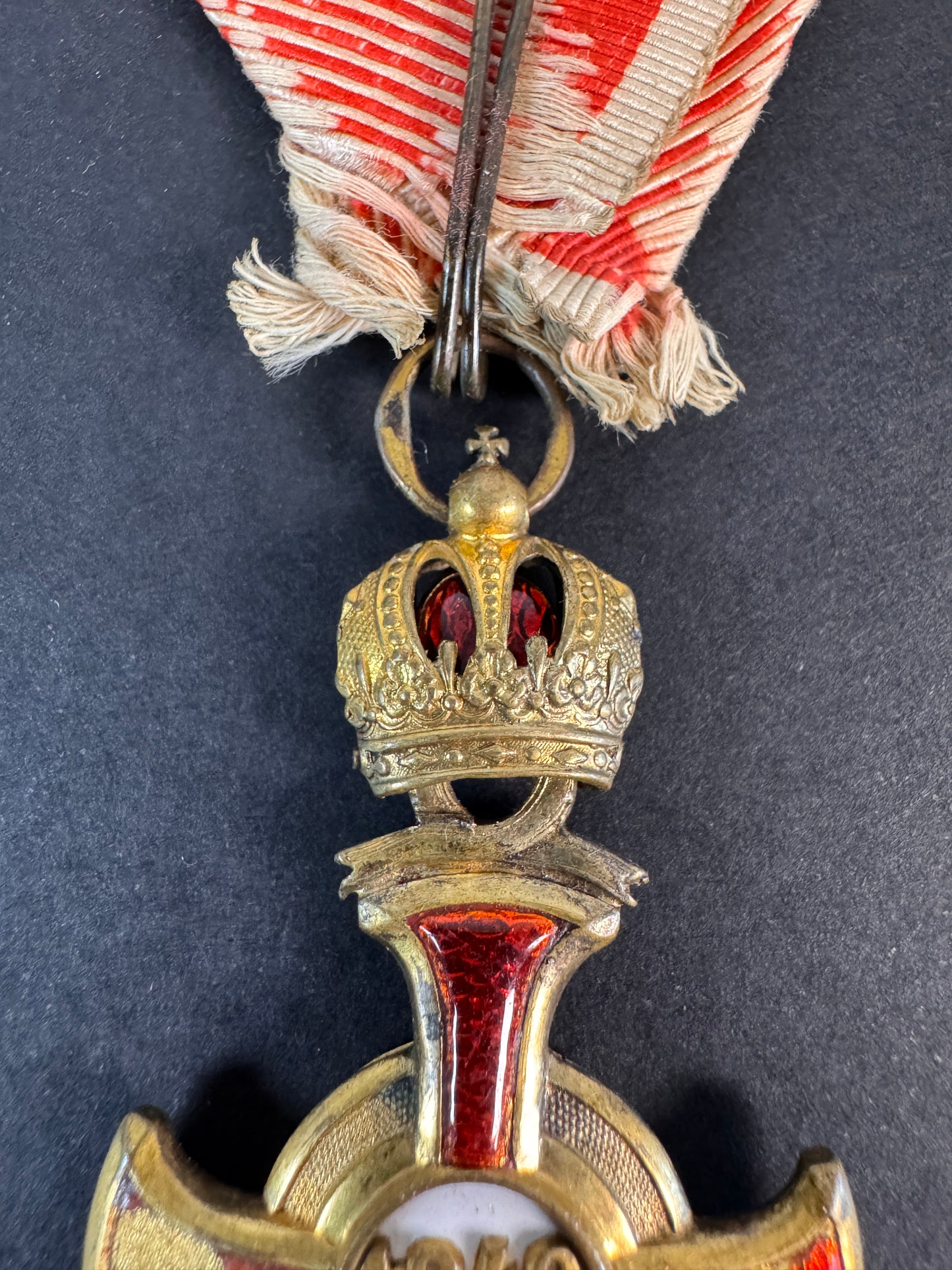 Image of product: austrian hungarian empire merit cross 1st class medal bachruch budapest