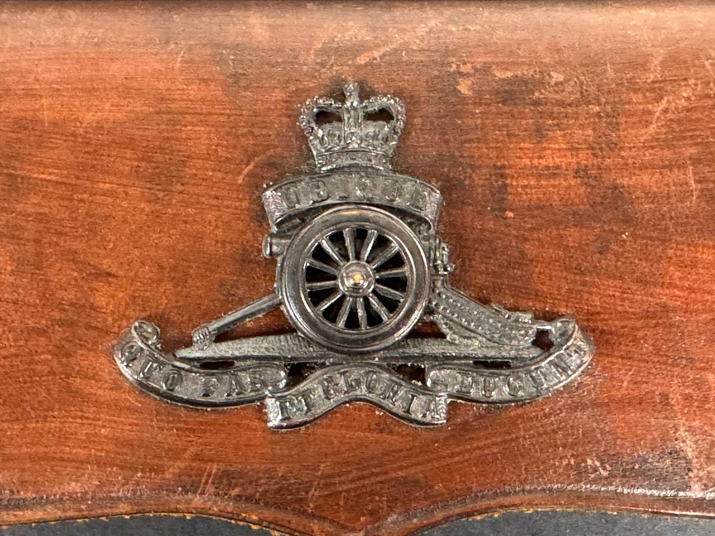 British Royal Artillery Officer's Undress Leather Cross Belt Pouch
