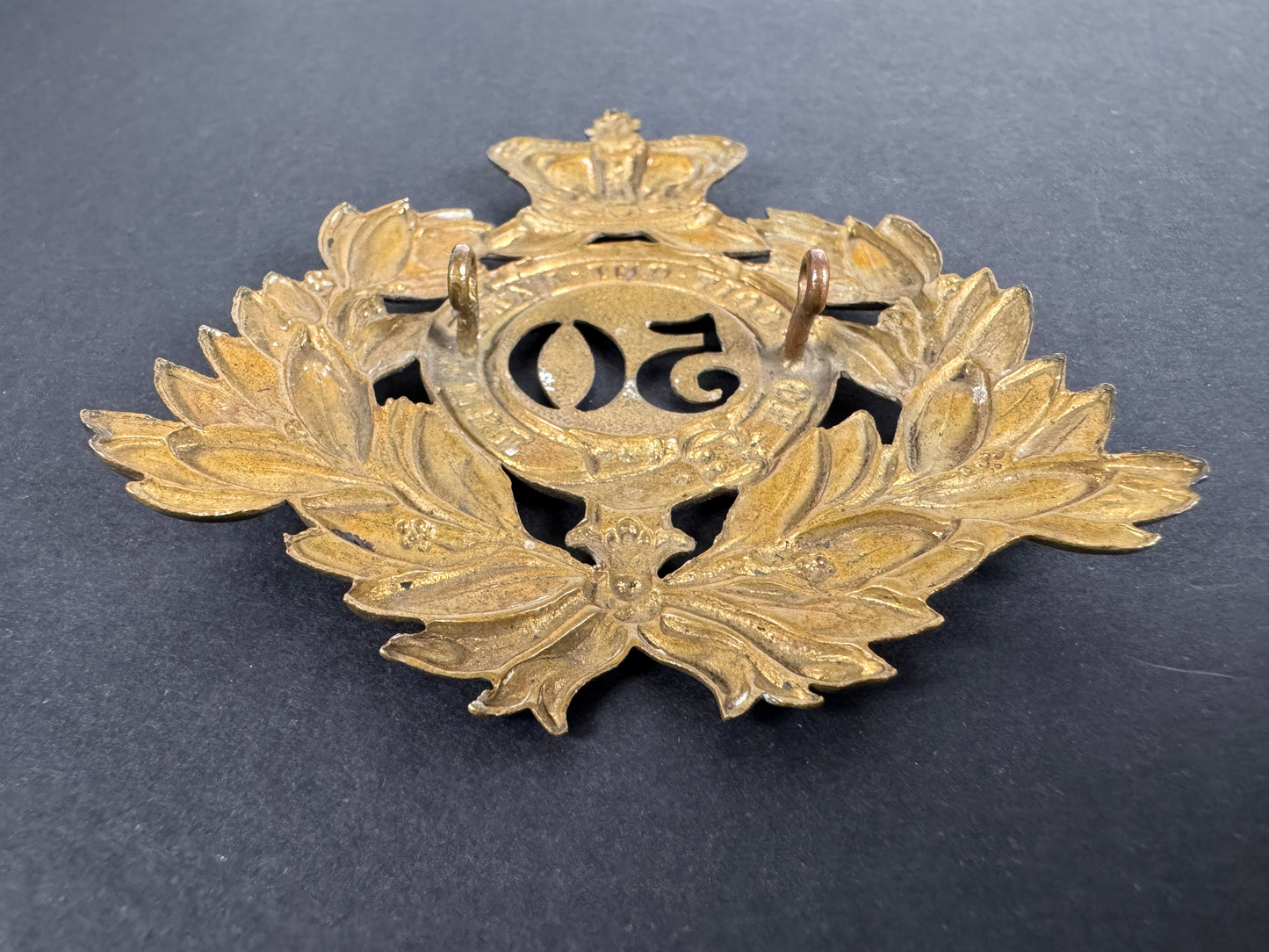 Image of product: 50th regiment of foot royal west kent shako helmet badge