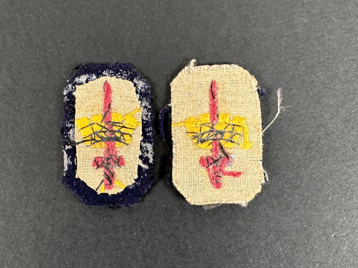 WW2 British Army Southern Command London District Formation Signs (Pair)
