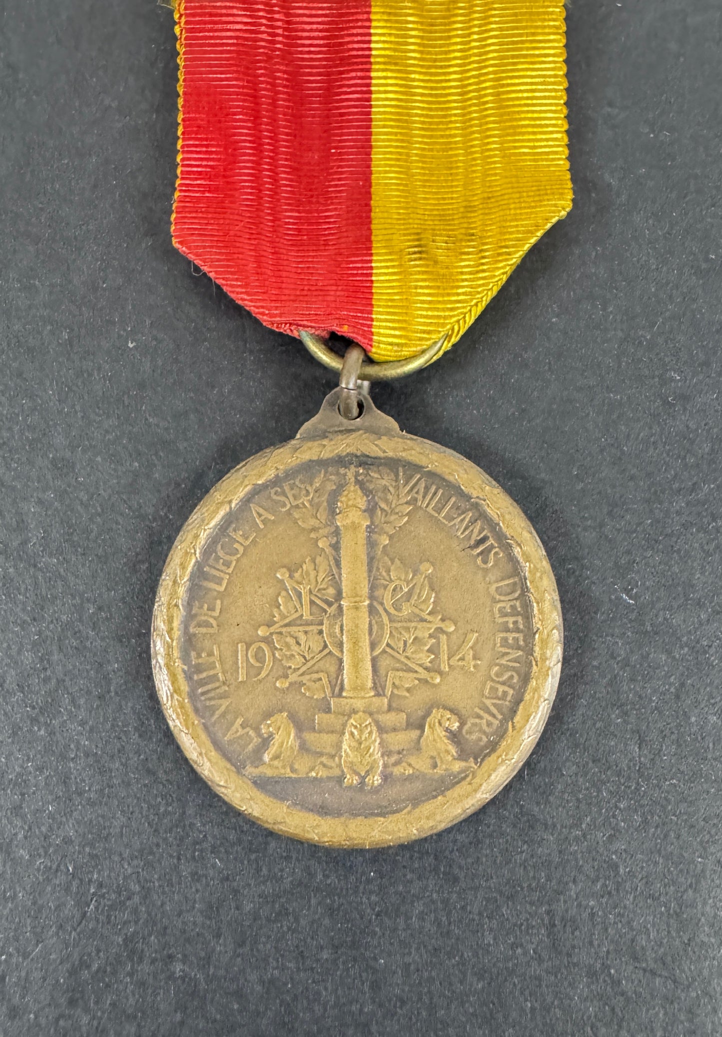 WW1 Belgium Great War Liege Medal 1914