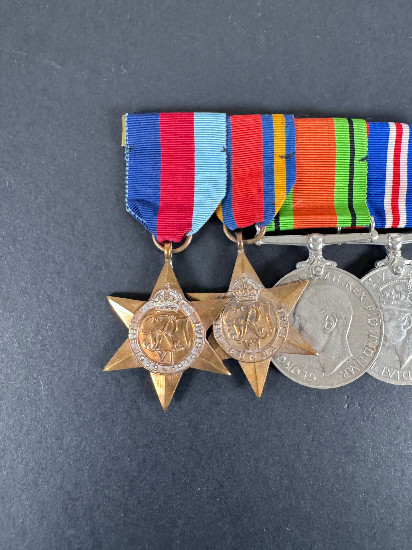 Gruppo di medaglie della campagna della stella di Birmania britannica della seconda guerra mondiale