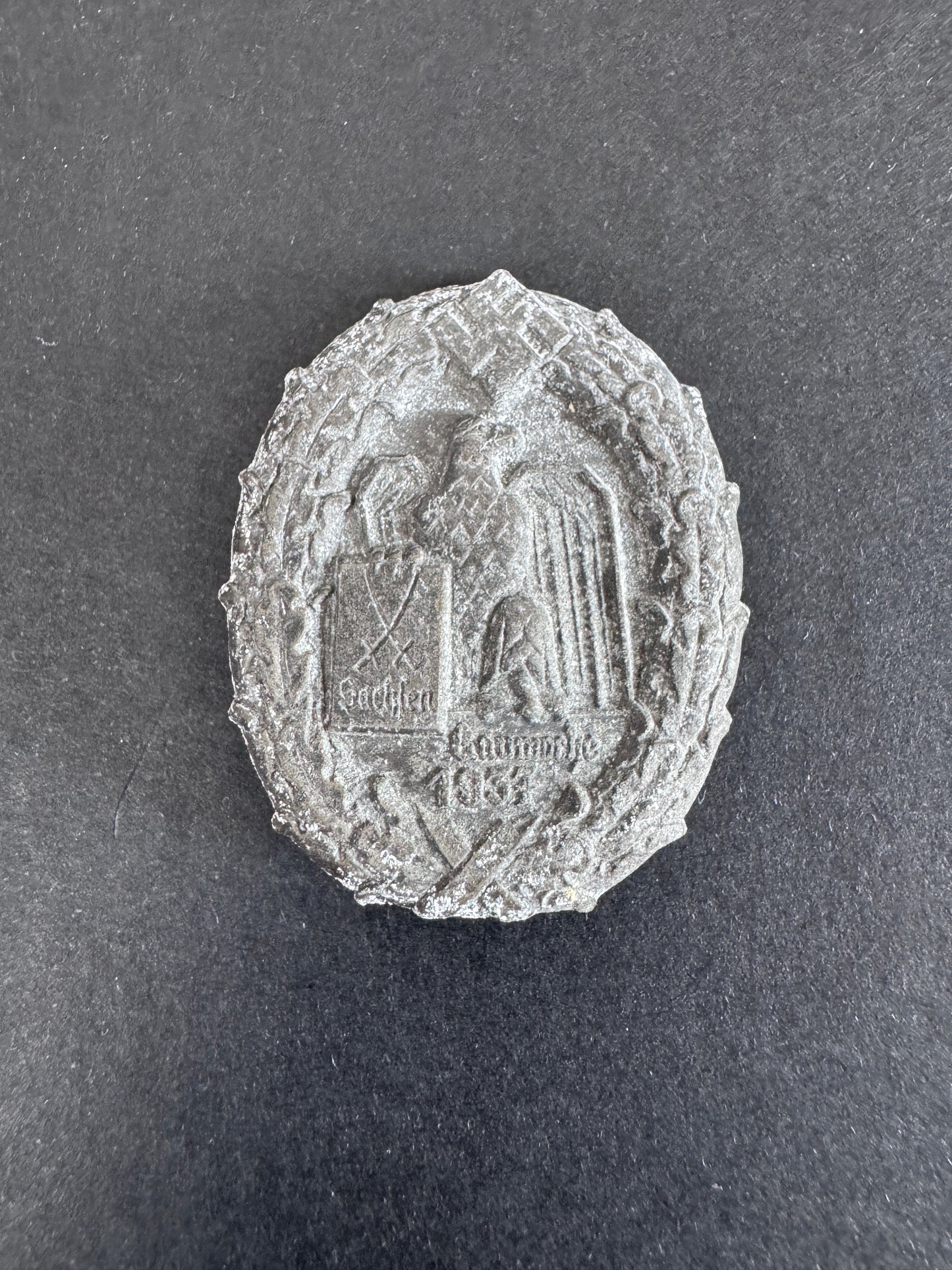 Third Reich Sachsen Gauwoche 1937 Tinnie Badge