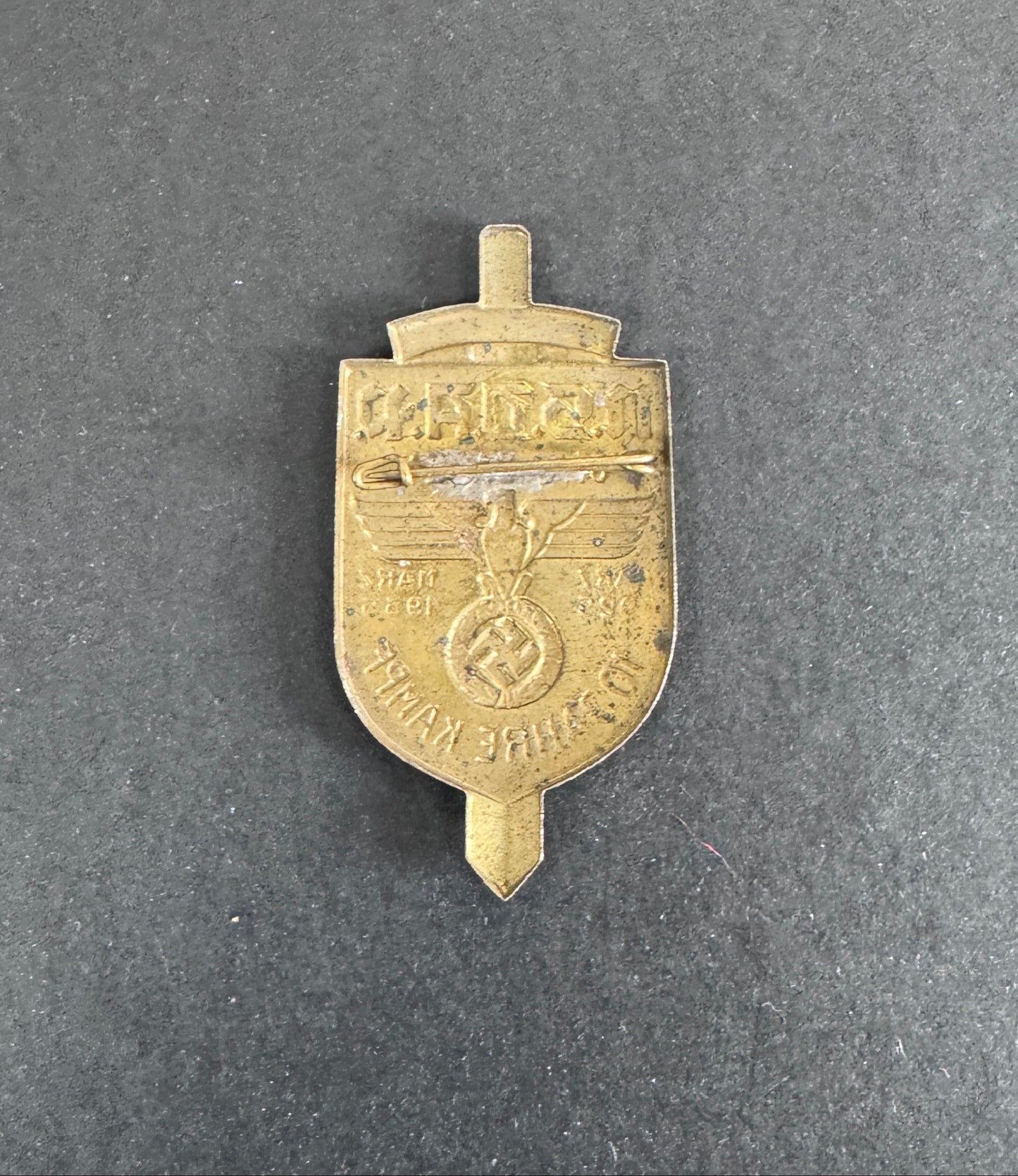 NSDAP Gau Baden 10 Jahre Kampf 1934 Tinnie Badge