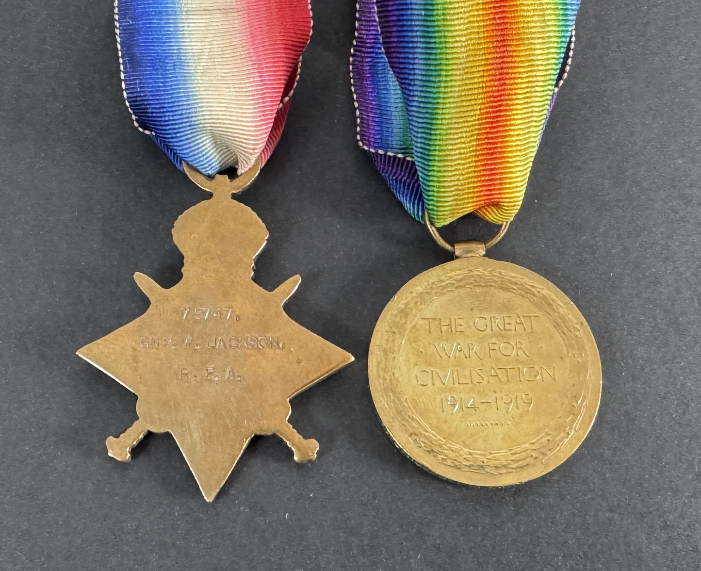 Medaglie di guerra britanniche della prima guerra mondiale - Royal Field Artillery (RFA)