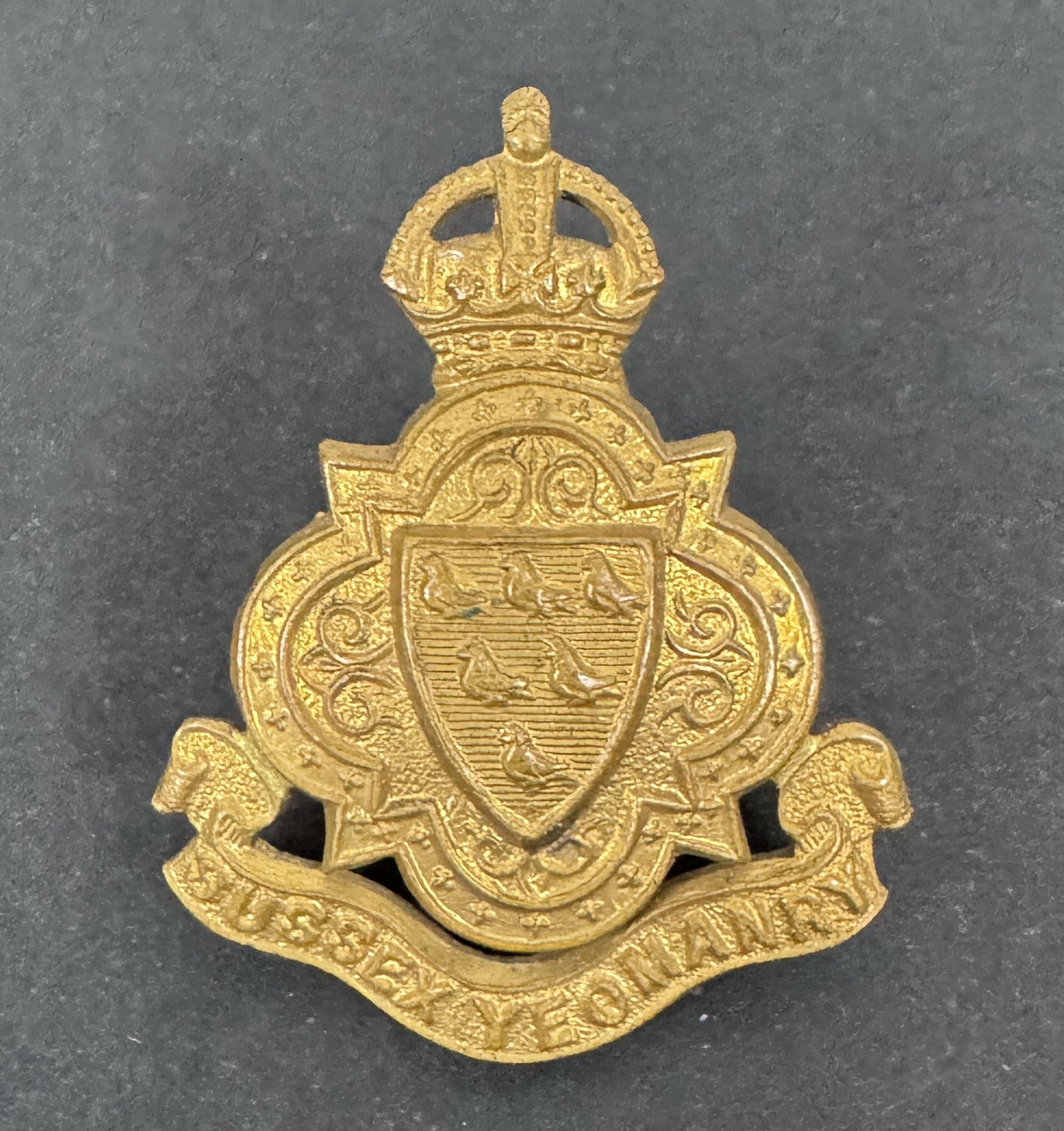 British Army Sussex Yeomanry Cap Badge