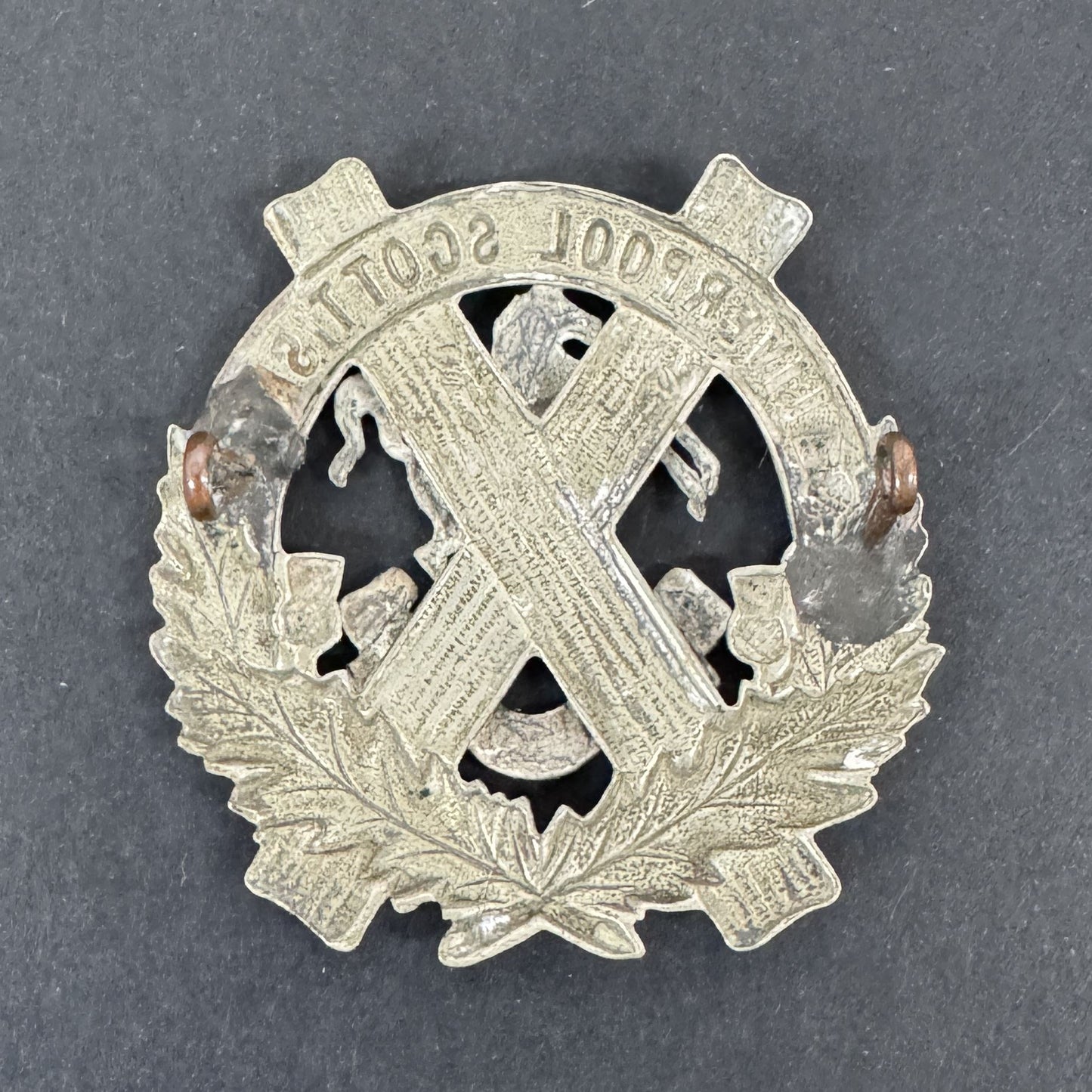WW1 British Army 10th Battalion Liverpool Scottish Cap Badge