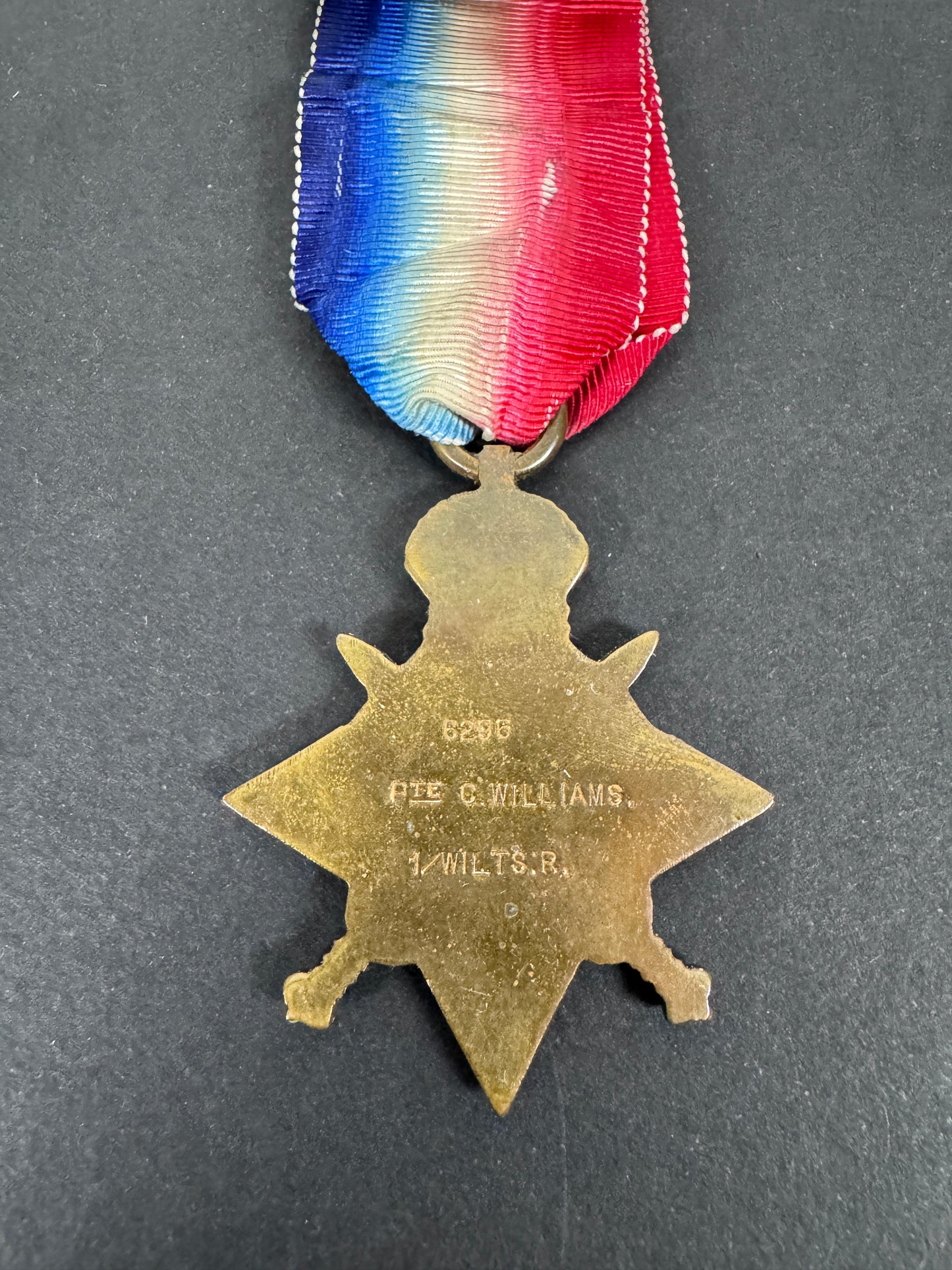WW1 British Army BEF 1914 Mons Star - Wiltshire Regiment – An original 1914 Mons Star medal awarded to members of the Brit...