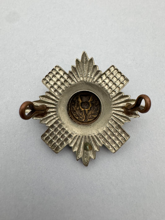 WW1 British Army Scots Guards Sergeant's (SNCO) Bi-metal Cap Badge