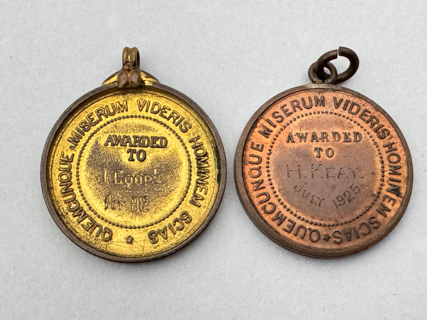 British Royal Life Saving Society Medals 1912 1925