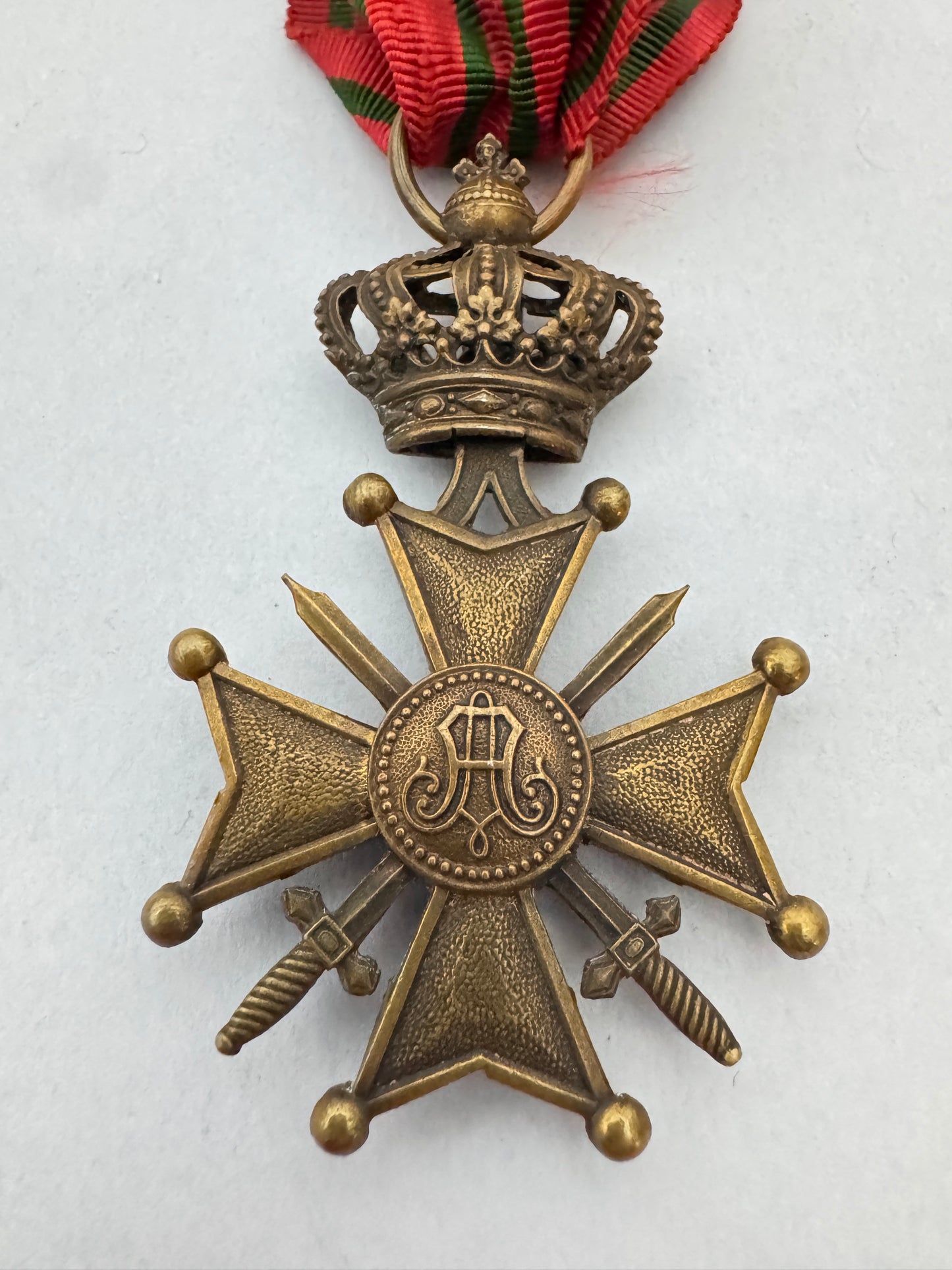 WW1 Belgian Croix de Guerre (War Cross) Medal