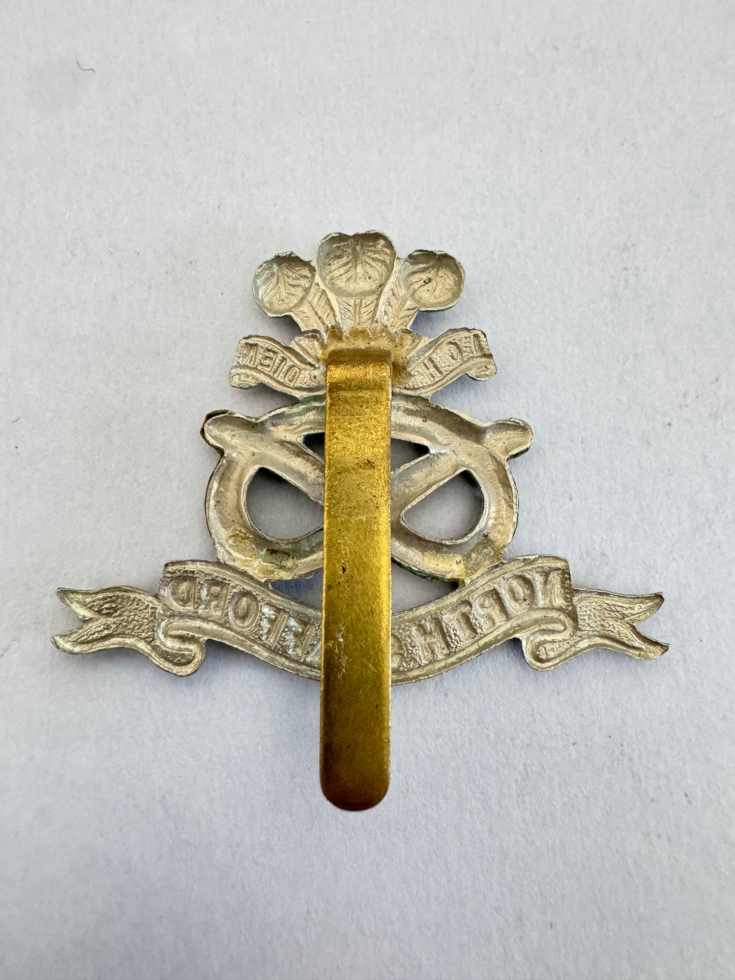 WW2 British Army North Staffordshire Regiment Cap Badge