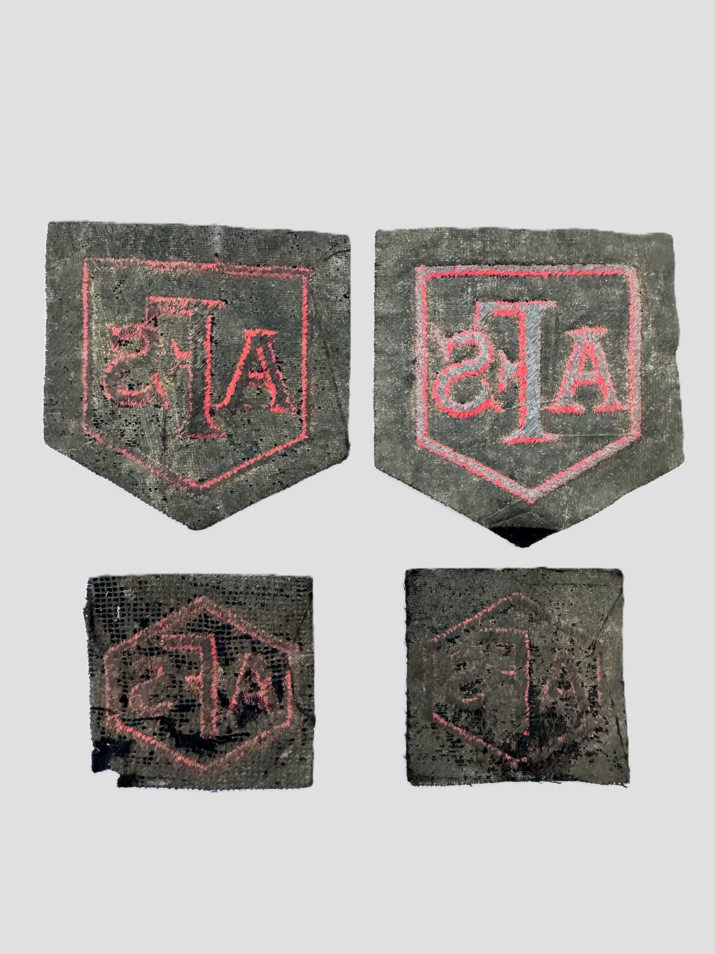 WW2 British Auxiliary Fire Service (AFS) Formation Sign Arm Badges