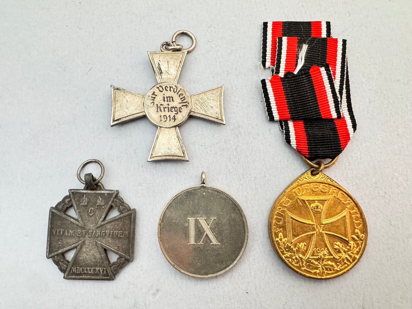 German Army Medals Hanseatic Cross Hamburg Prussian Long Service Award