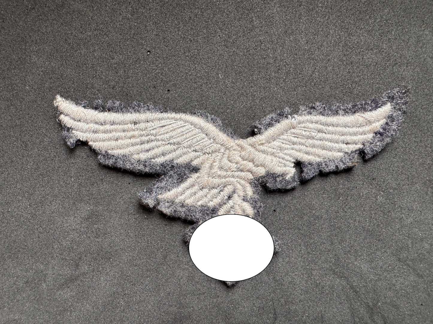 Photo 1 of WW2 German Luftwaffe Uniform Eagle Badge - collectible militaria item