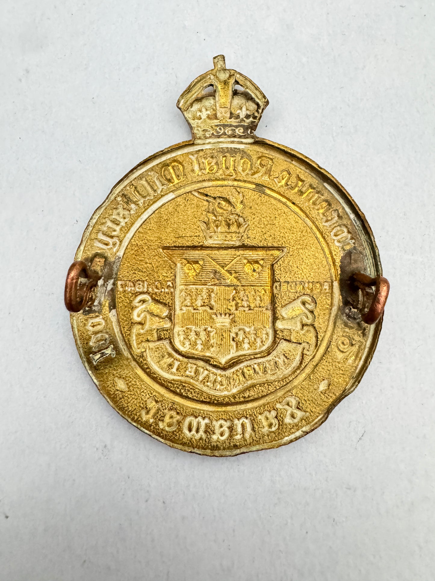 British India The Lawrence Royal Military School Sanawar Cap Badge Colonial Era