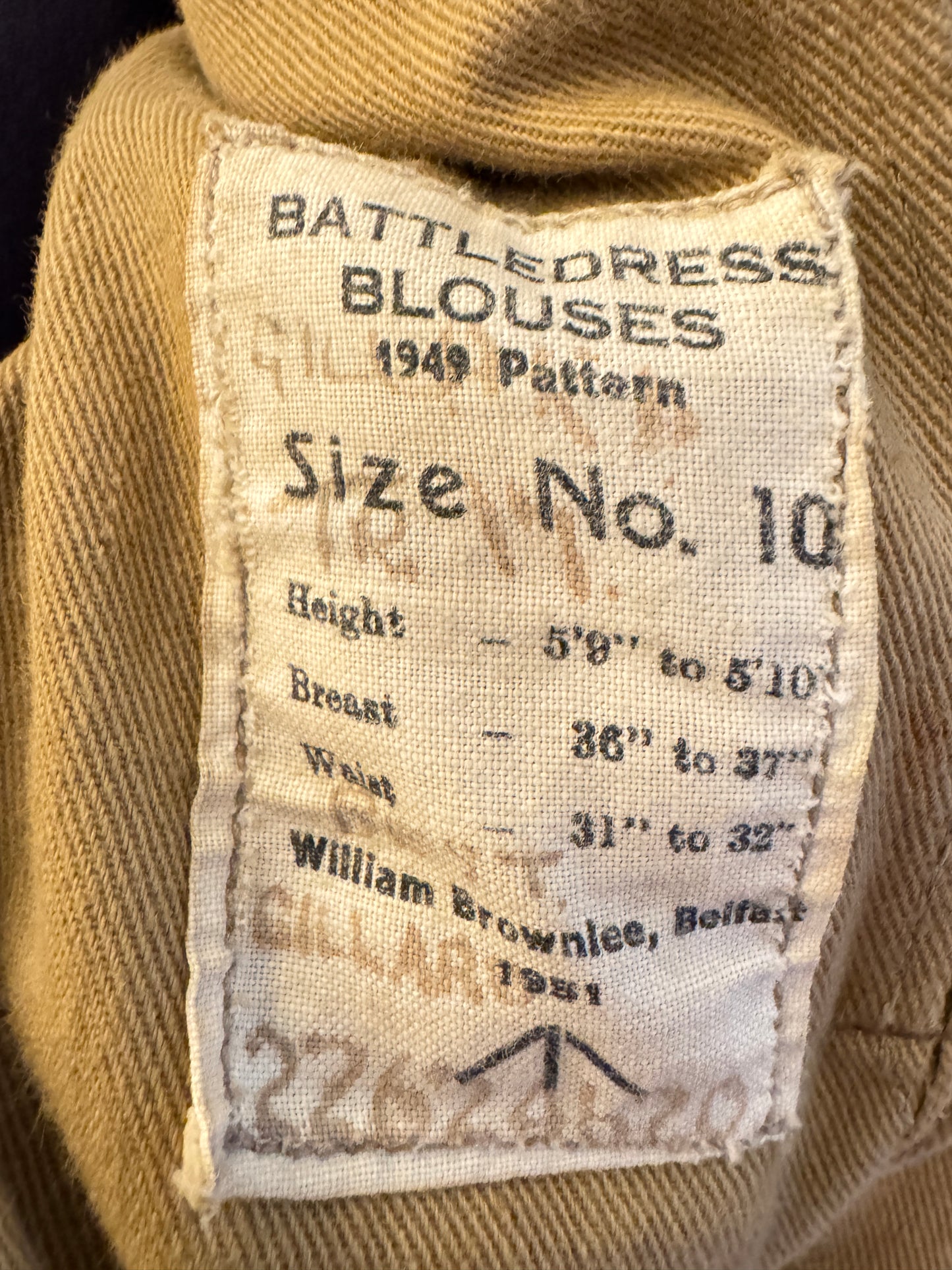 British Army Royal Signals Air NCO Battledress Uniform Blouse Tunic