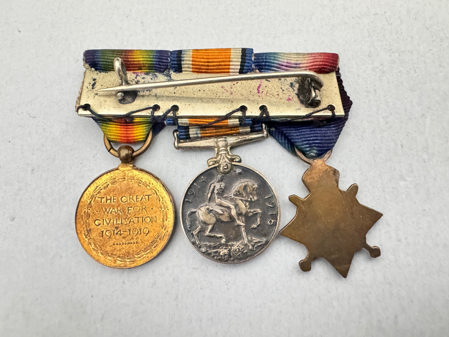 WW1 British War Medal Miniatures Trio