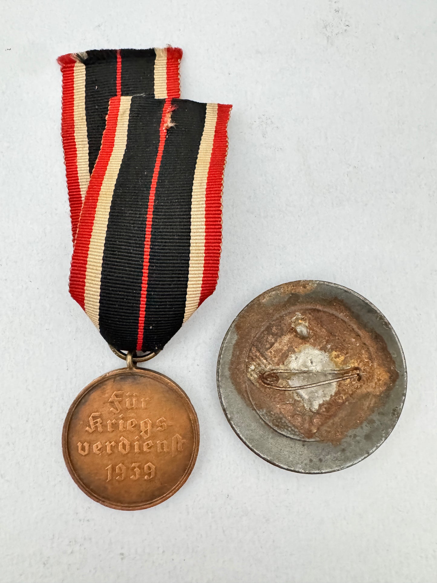 WW2 German RADwJ Women's Rank Badge & War Merit Medal