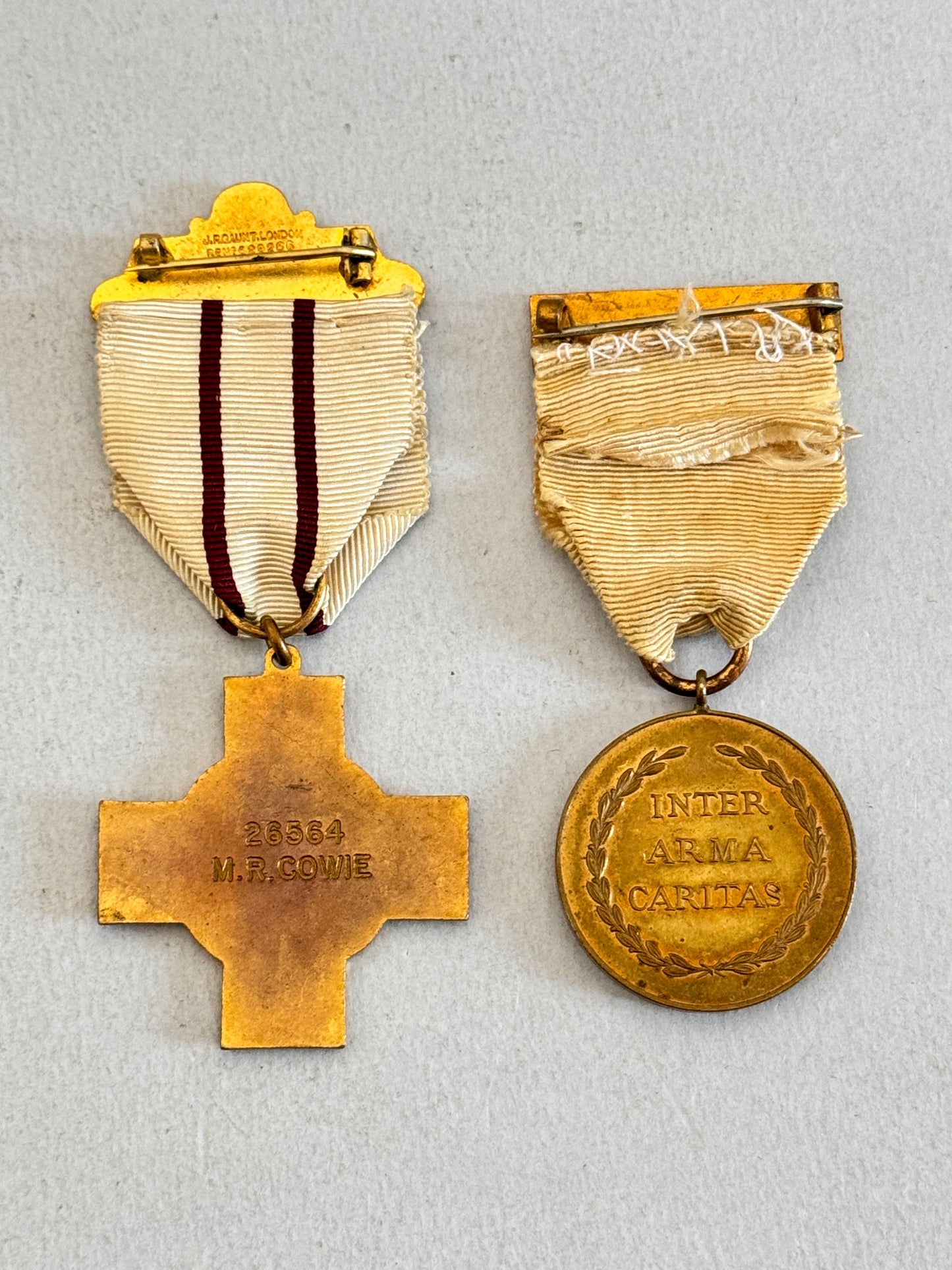 WW1 British Red Cross War Service Medals