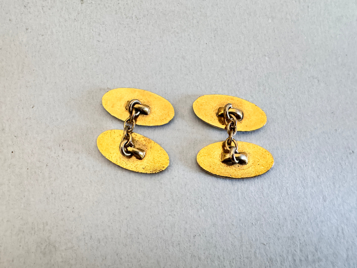 British Royal Air Force Gilt Enamel Cuff Links RAF