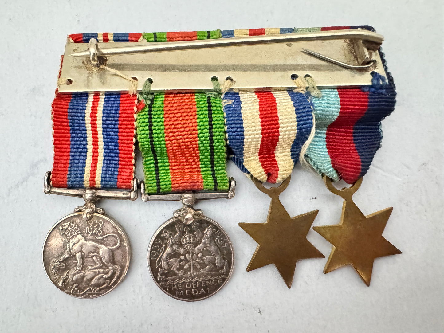 WW2 British France & Germany Star Campaign Miniature Medal Bar Group