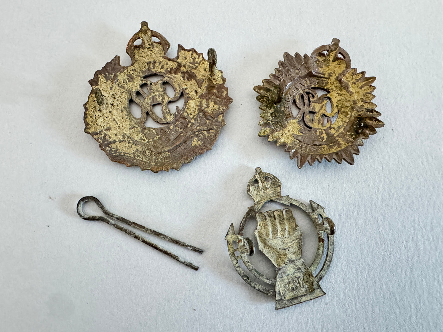 WW2 Canadian Army Cap Badges Armoured Corps Engineers Service Corps