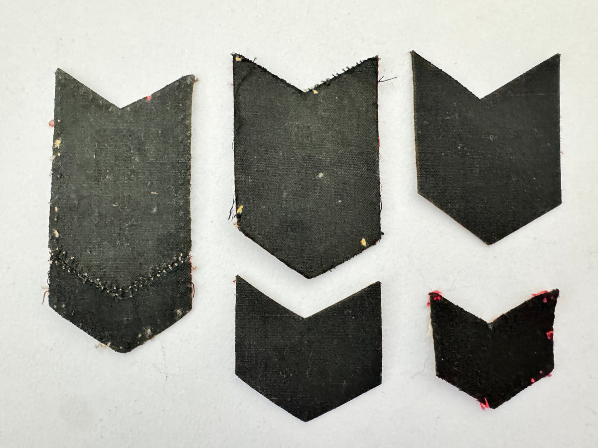WW2 British Army Battledress Service Stripe Chevron Arm Badges