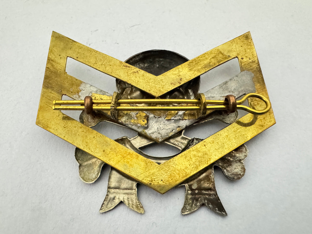 WW2 British Army 17th/21st Lancers NCO Uniform Arm Badge Motto